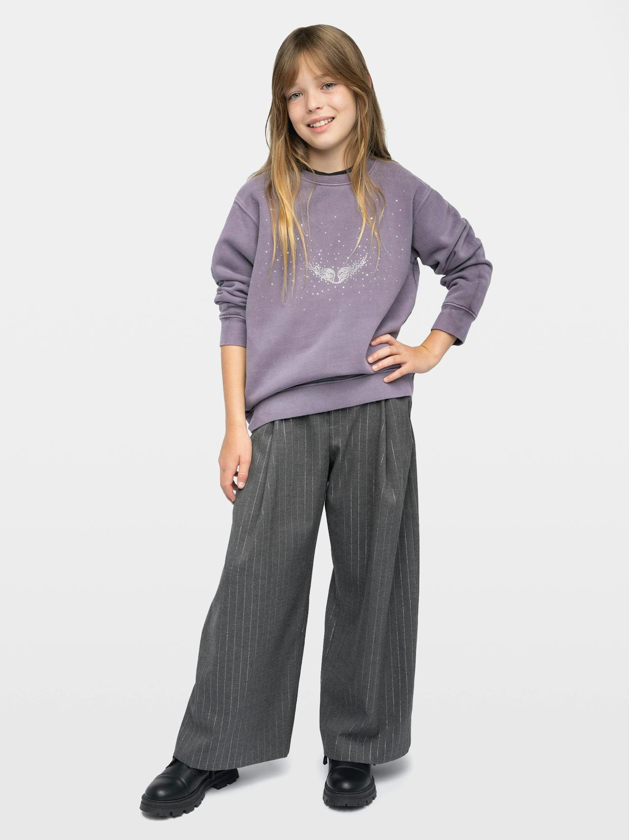 Sweatshirt Girl's Damson 3
