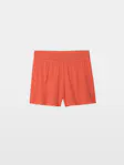 Paxa Orange Cotton Gauze Shorts