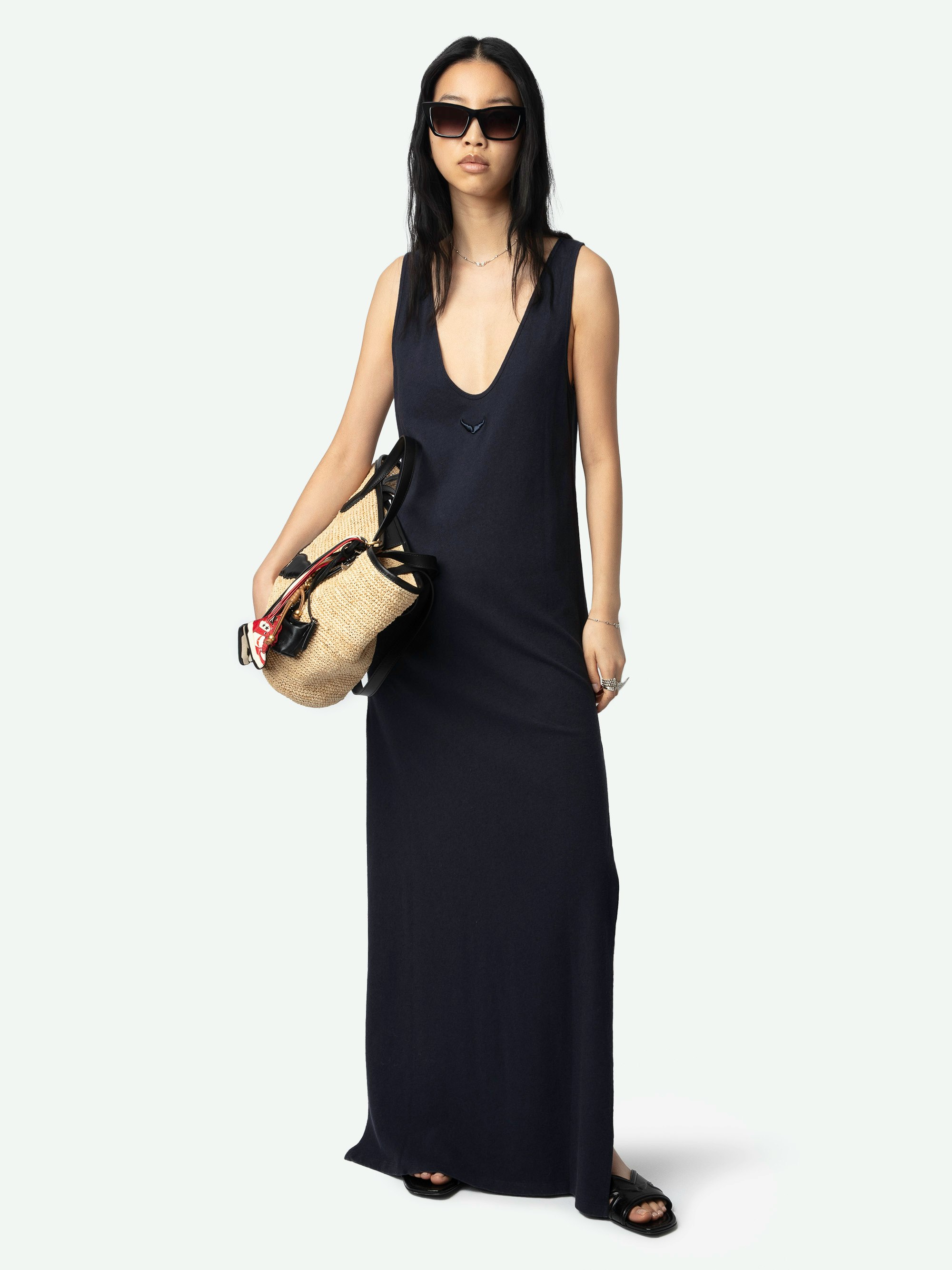 Deva Navy Sleeveless Dress