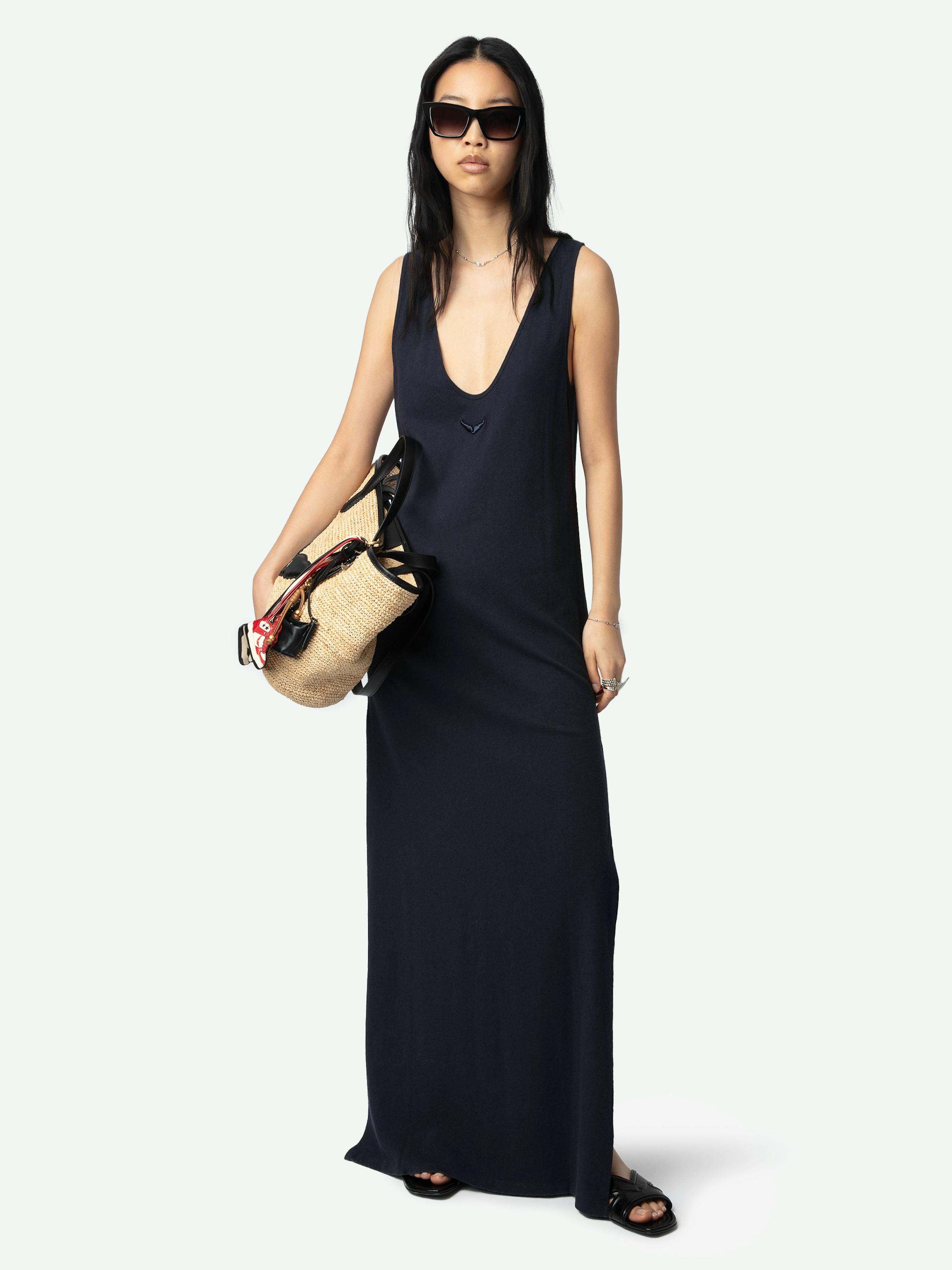 Deva Navy Sleeveless Dress 4