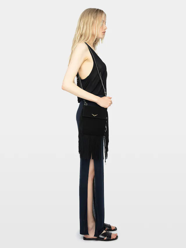 Giada Asymmetric Long Slit Skirt