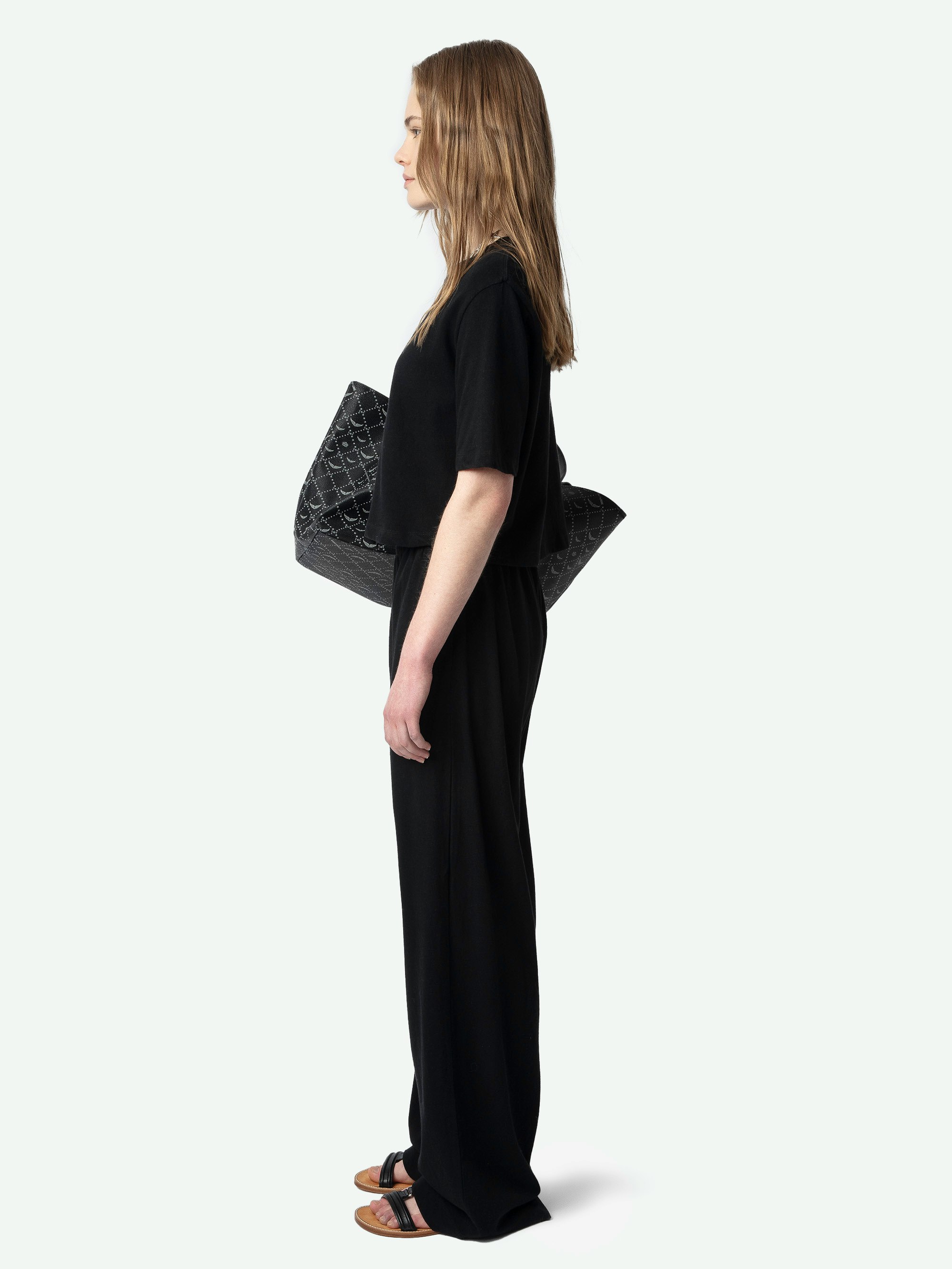 Clem Women's Black Linen Pants