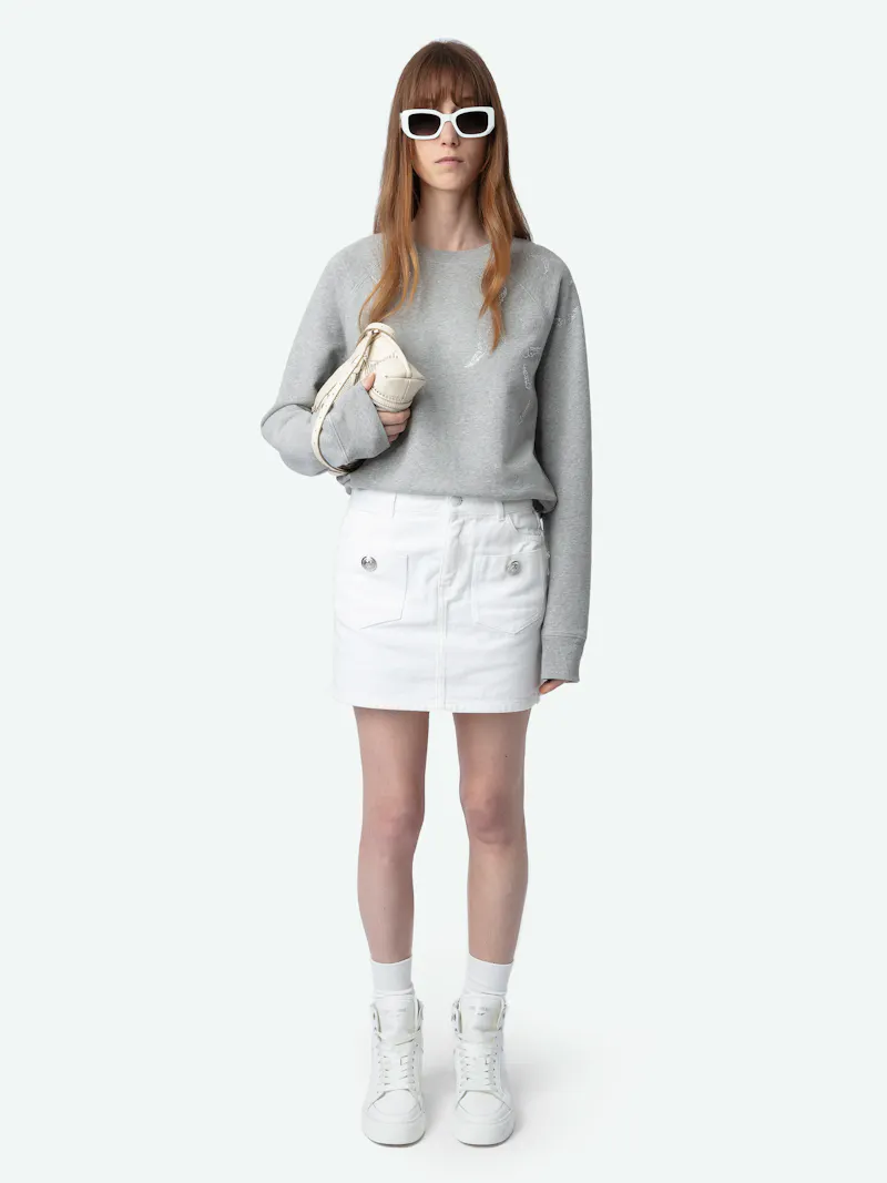 Sweatshirt Upper Wings Strass