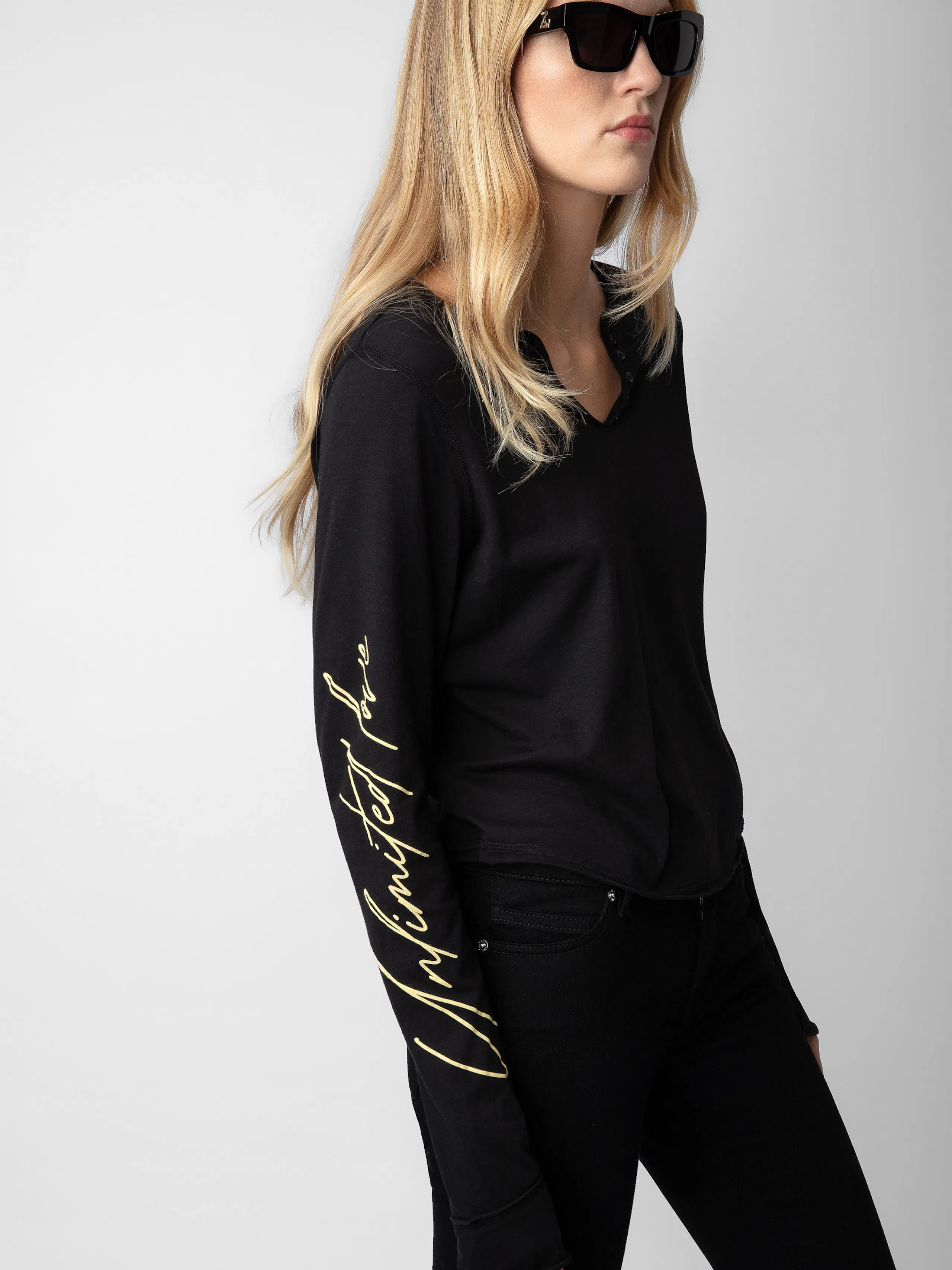 Crop Concert Crush Henley Top 2