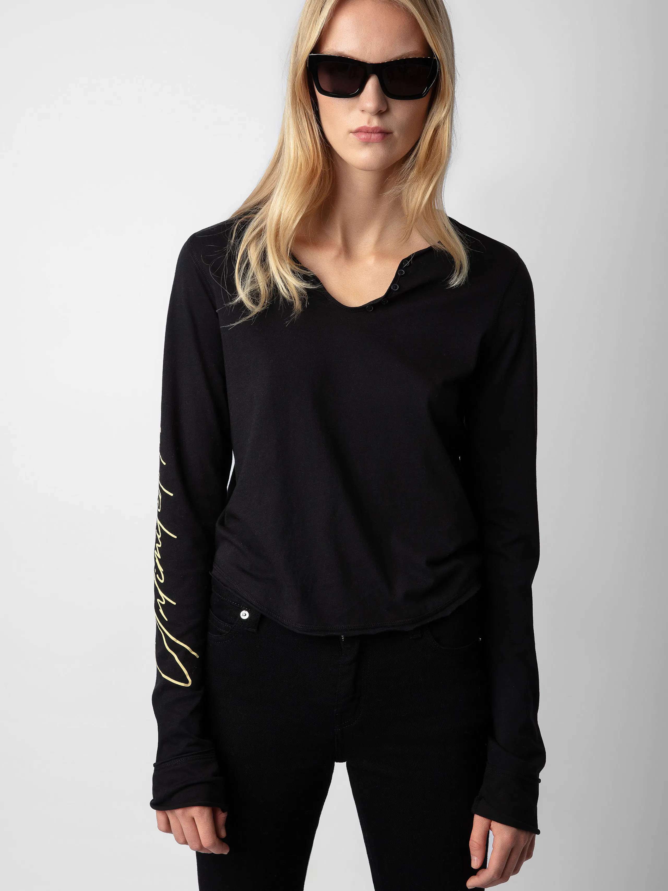 Crop Concert Crush Henley Top 4