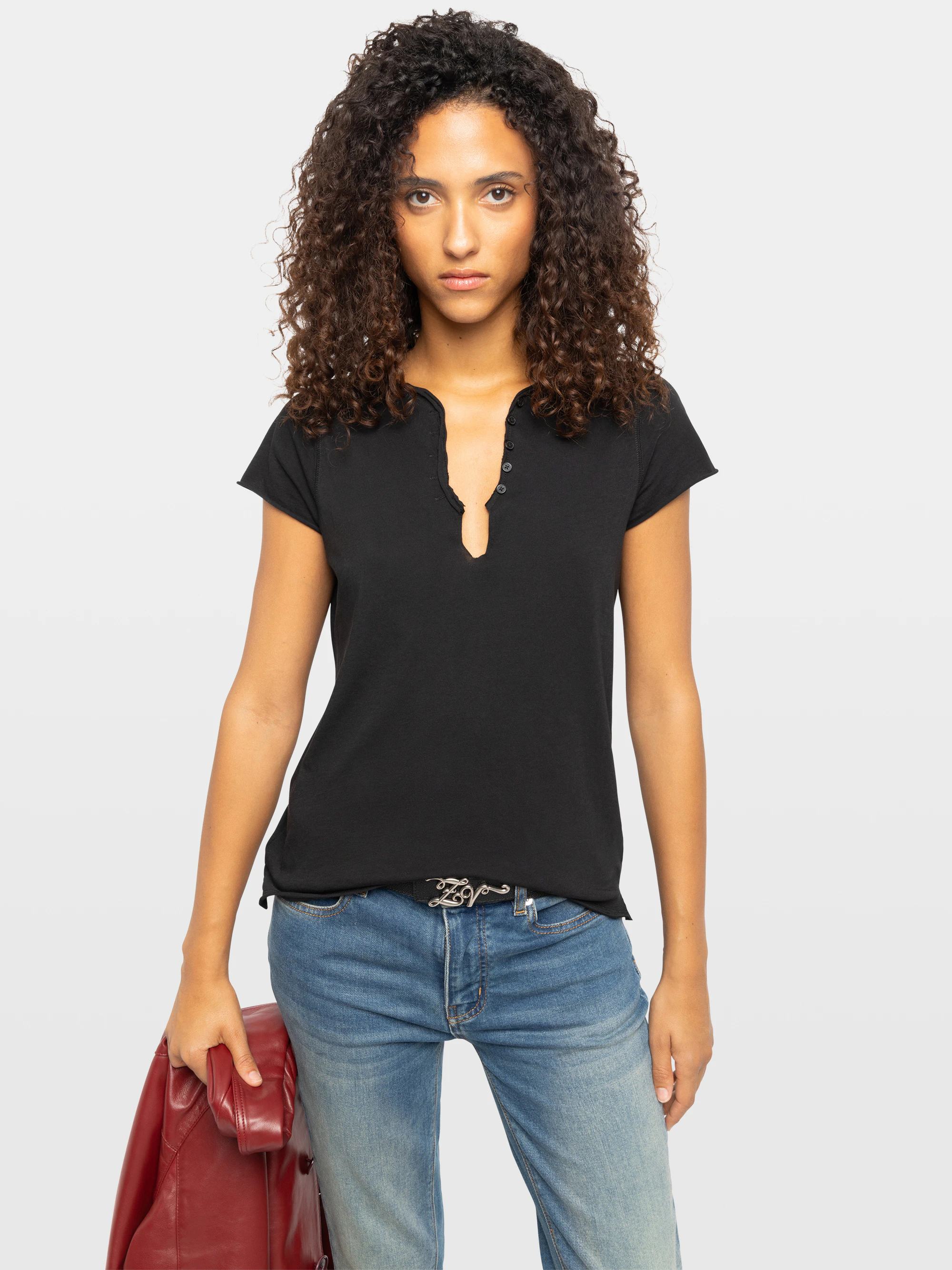 Henley-Shirt Tuni