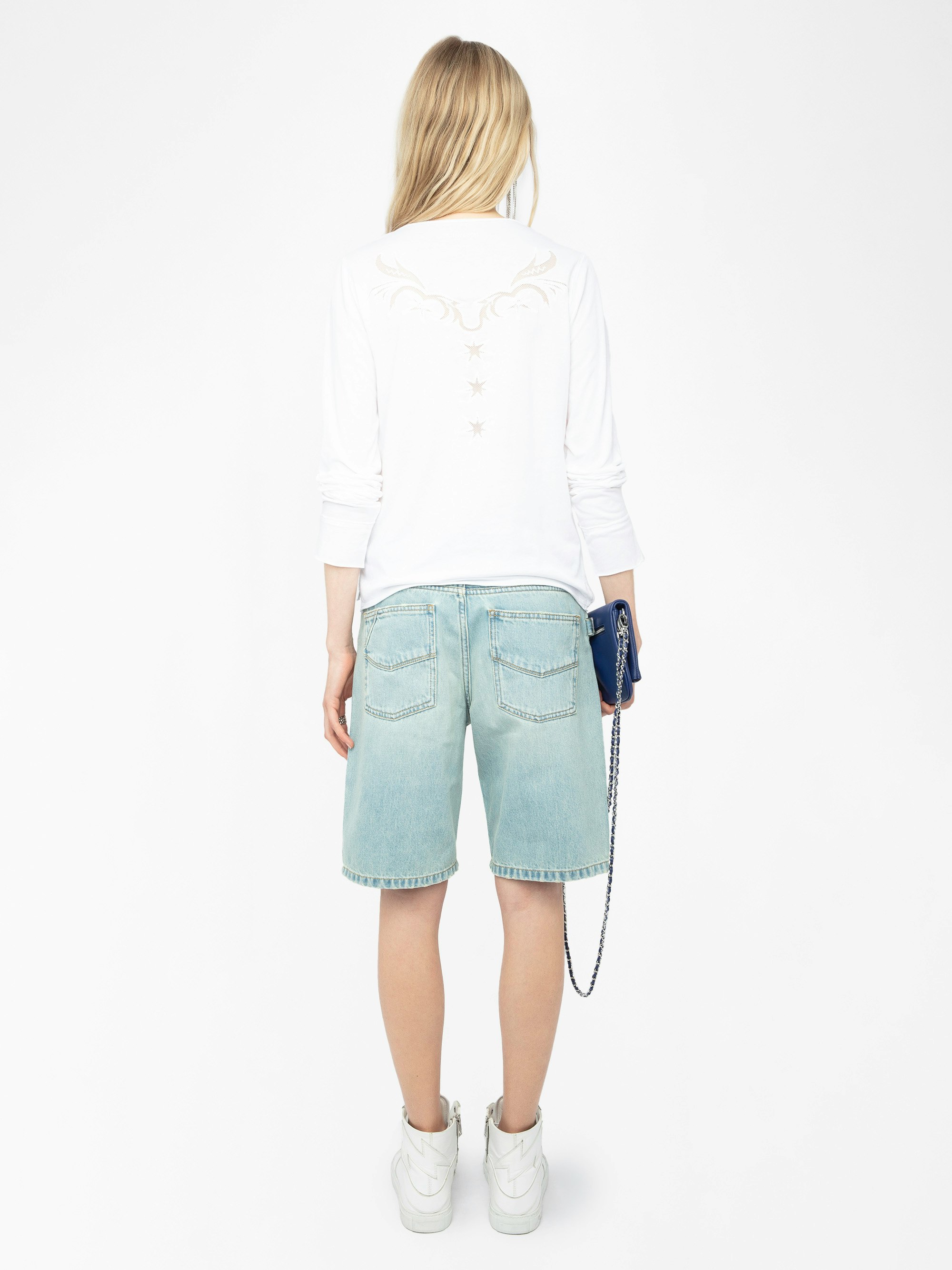 Henley Fishnet T Shirt