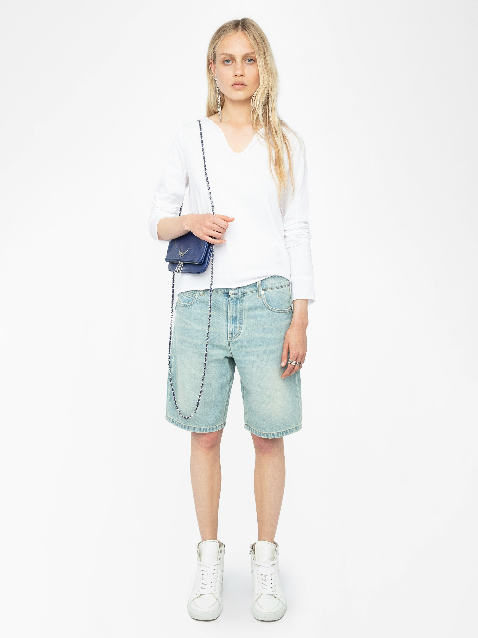 Henley Fishnet T Shirt