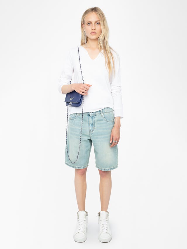 Henley Fishnet T Shirt