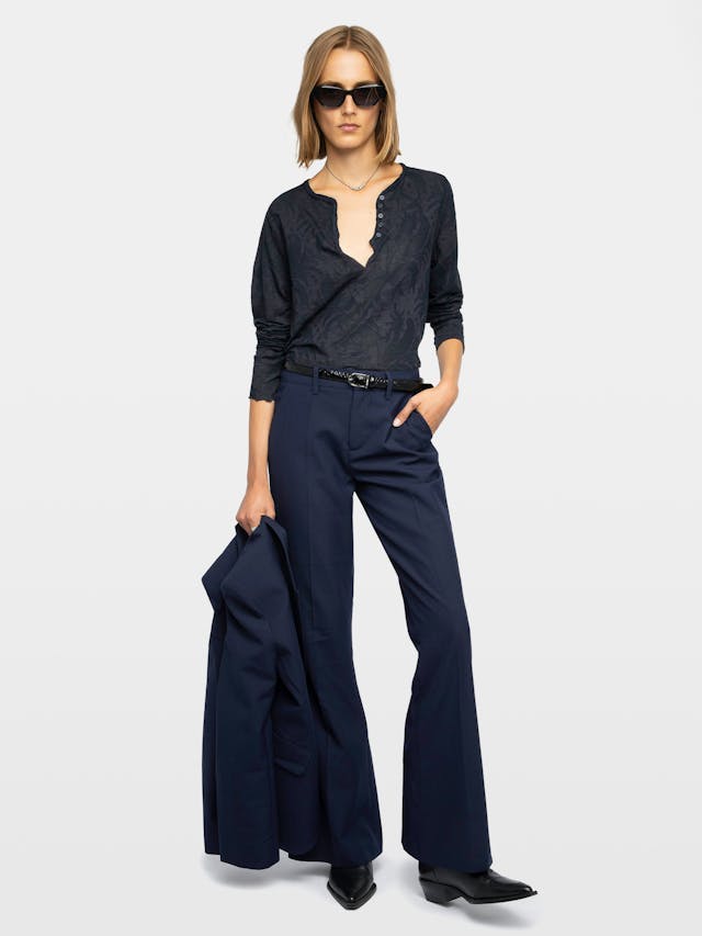 Henley Long-Sleeve T-Shirt