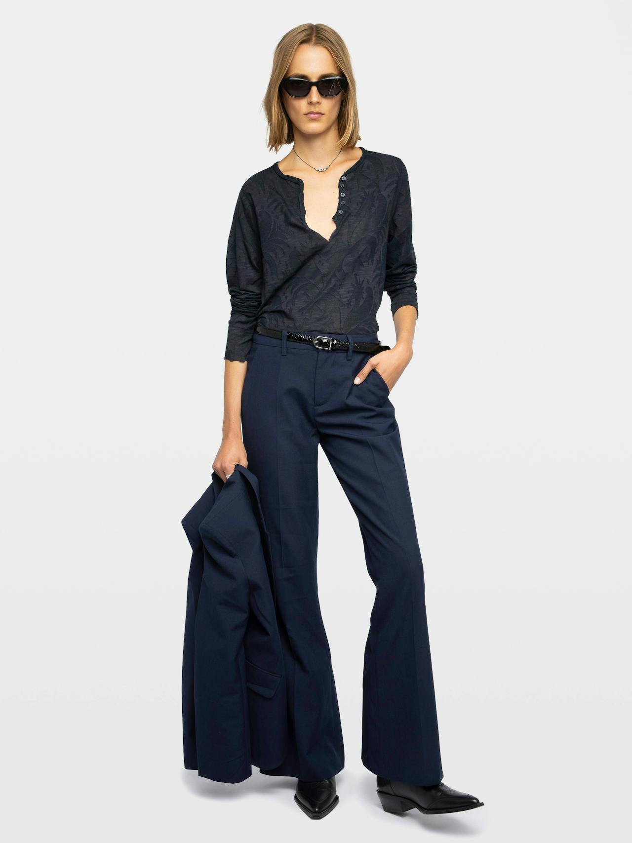 Henley Long-Sleeve T-Shirt