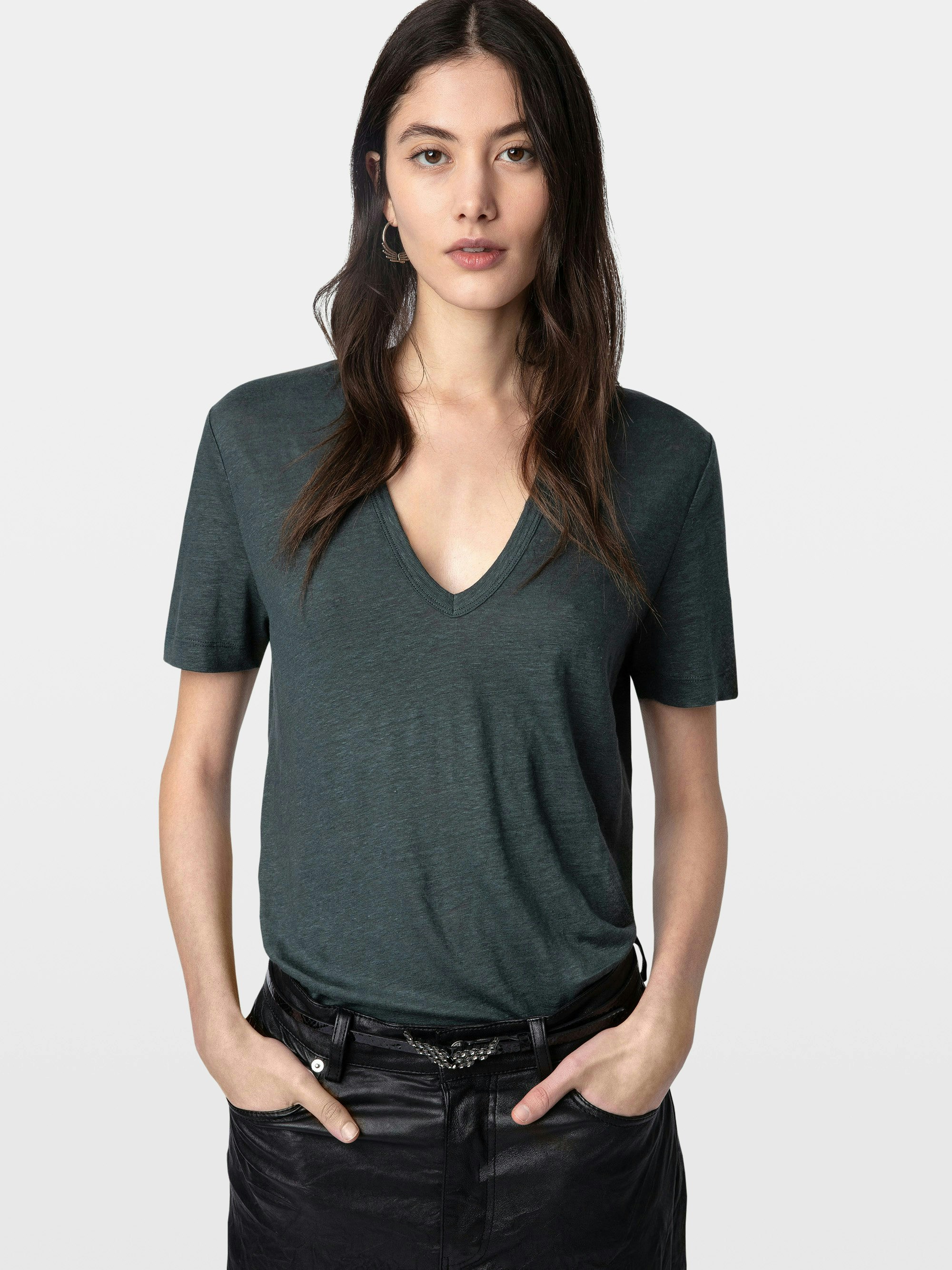 T-Shirt Wassa 100% Leinen