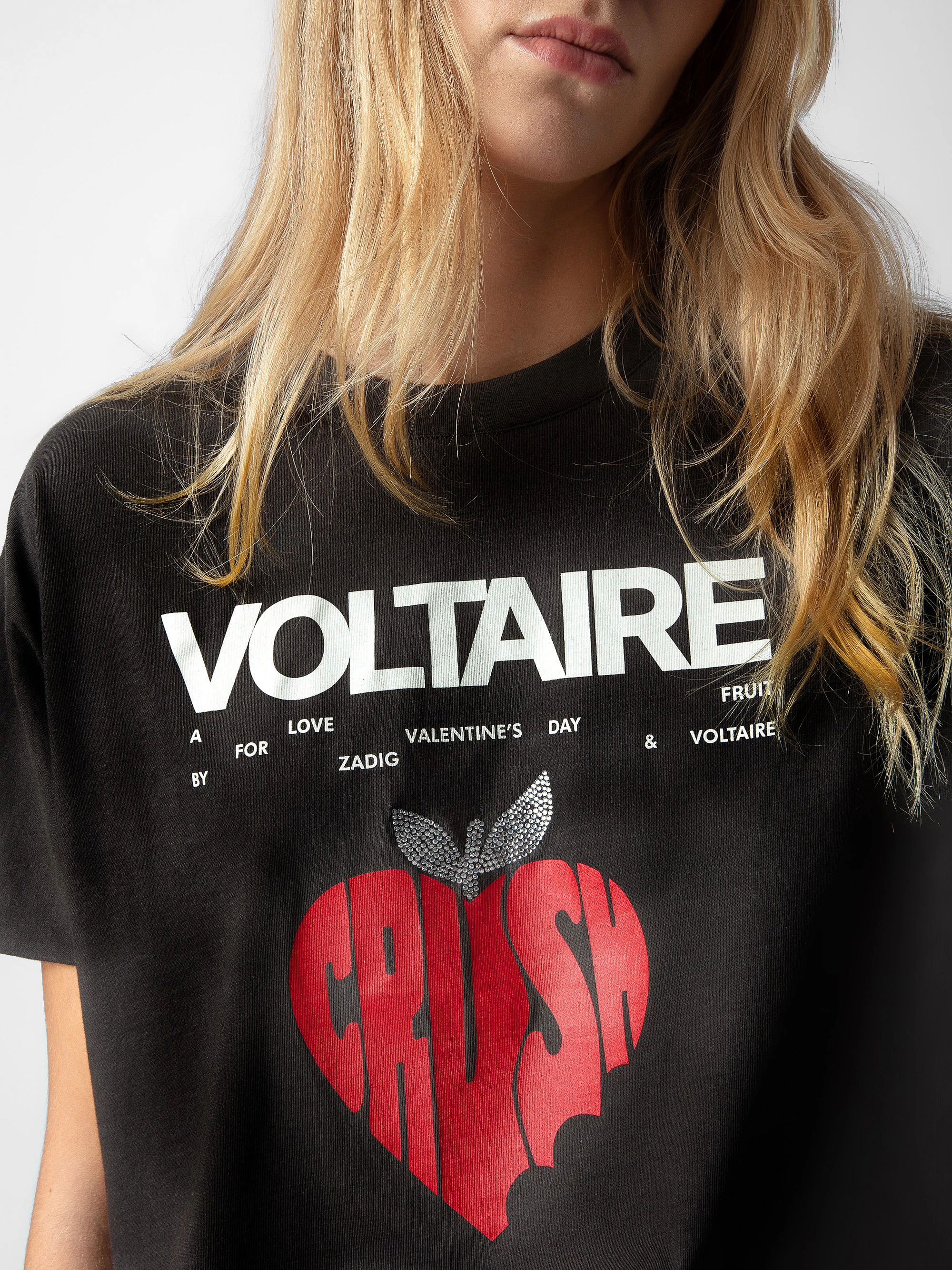 Tommer Concert Crush Diamanté T-shirt t-shirt grey women