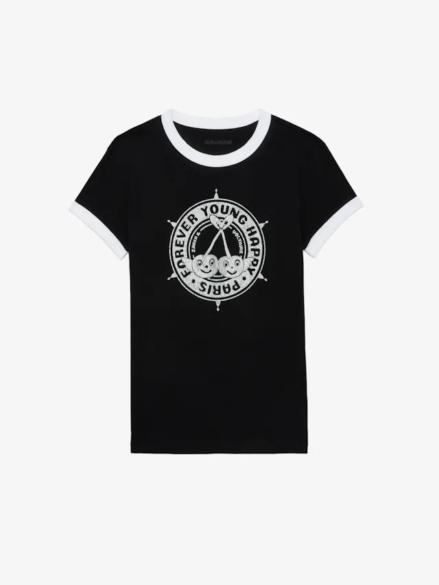 T-shirt Walk Blason Strass