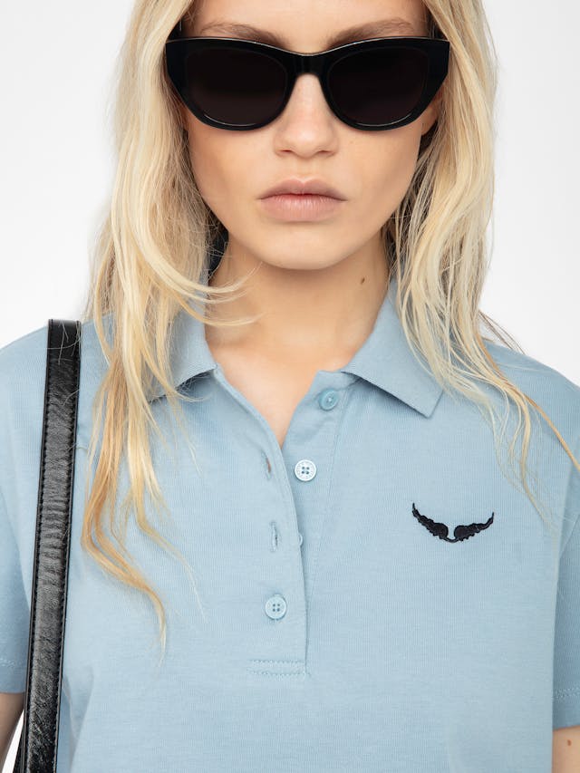 Mirta Cropped Polo Shirt