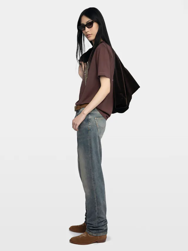 Edwin Rhinestone Graphic T-Shirt