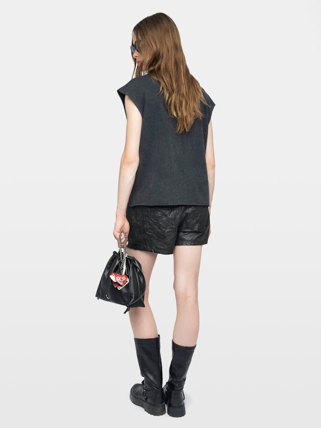 Cloe Black Rhinestone Tank Top