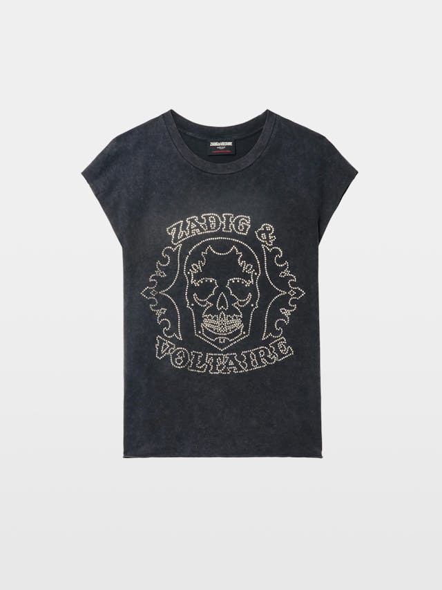 Cloe Black Rhinestone Tank Top