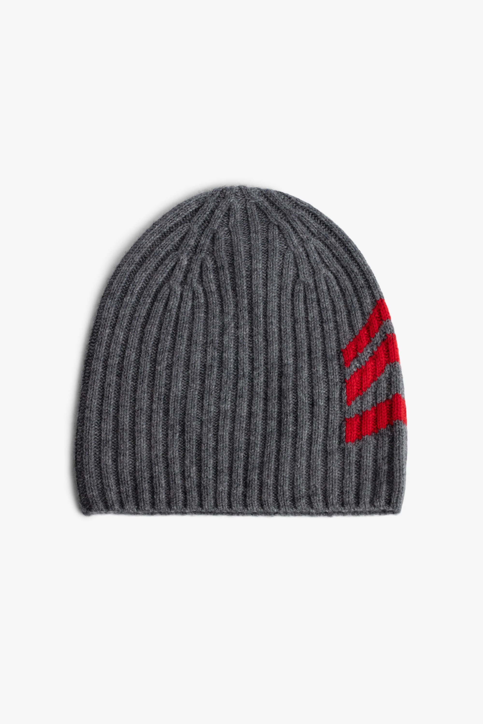 Luka Arrow Cashmere Beanie hat grey men | Zadig&Voltaire