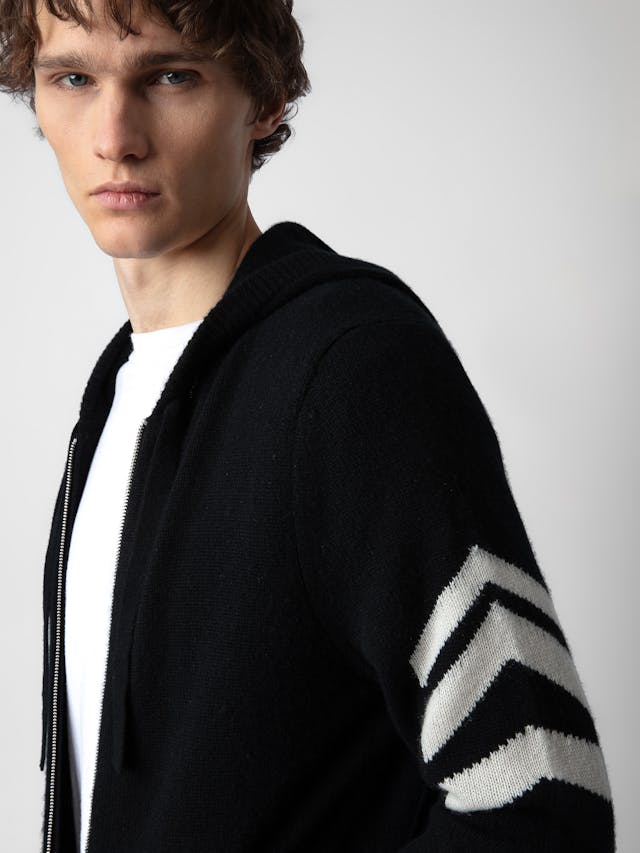 Clash Arrow Cashmere Cardigan