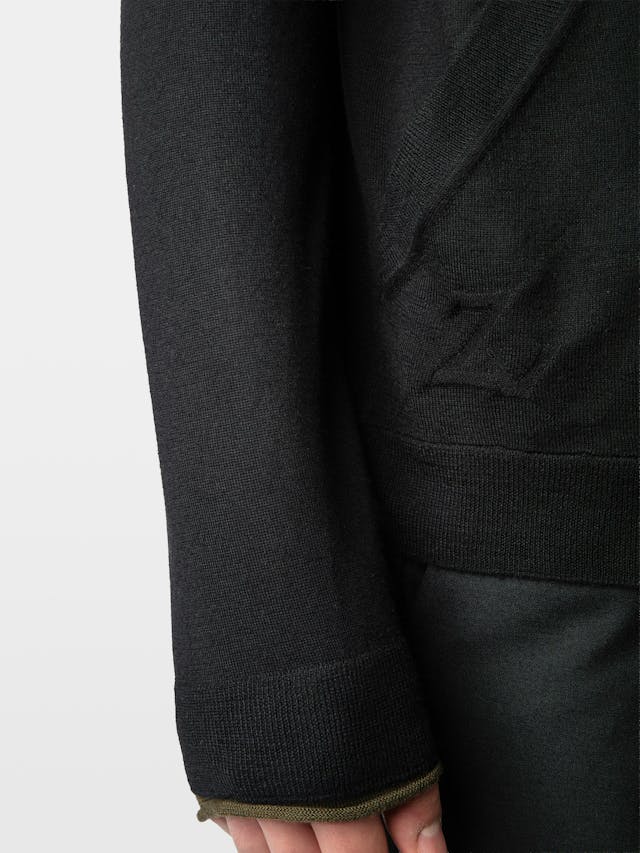 Clash Cardigan 100% Merino Wool