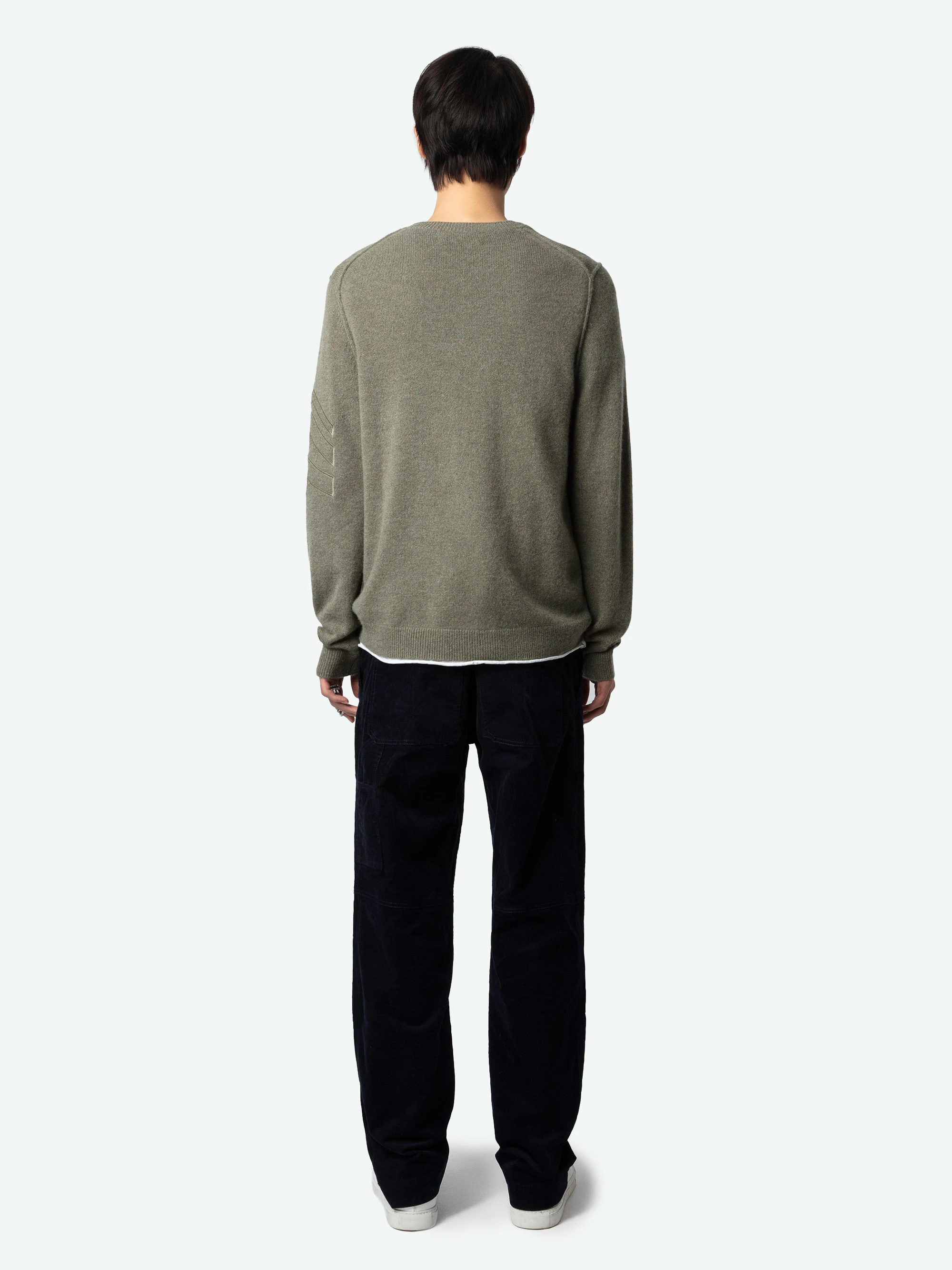 Kennedy Cashmere Sweater sweater kaki men | Zadig&Voltaire