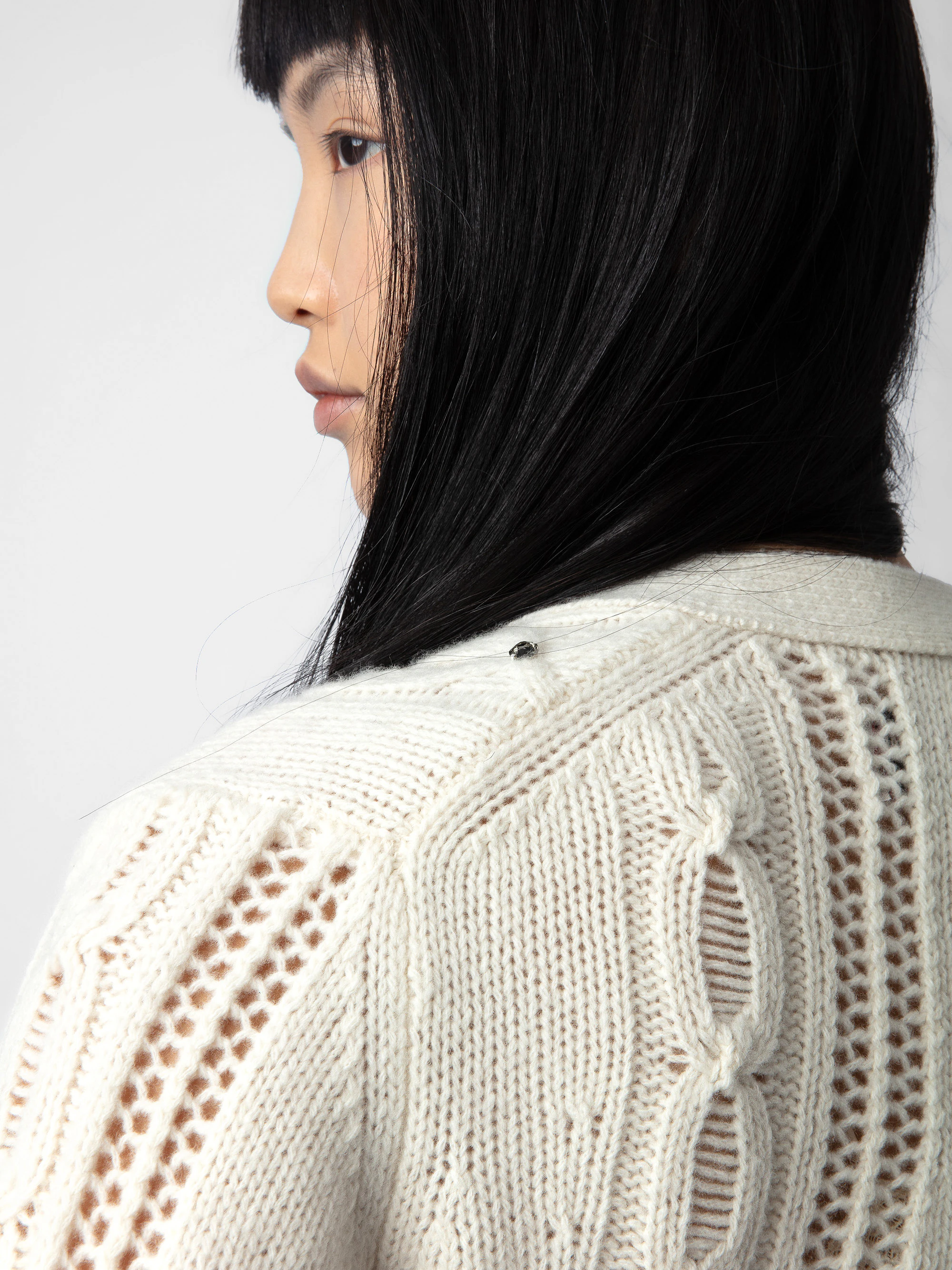 Cardigan Barley 100% lana merino thumbnail 4