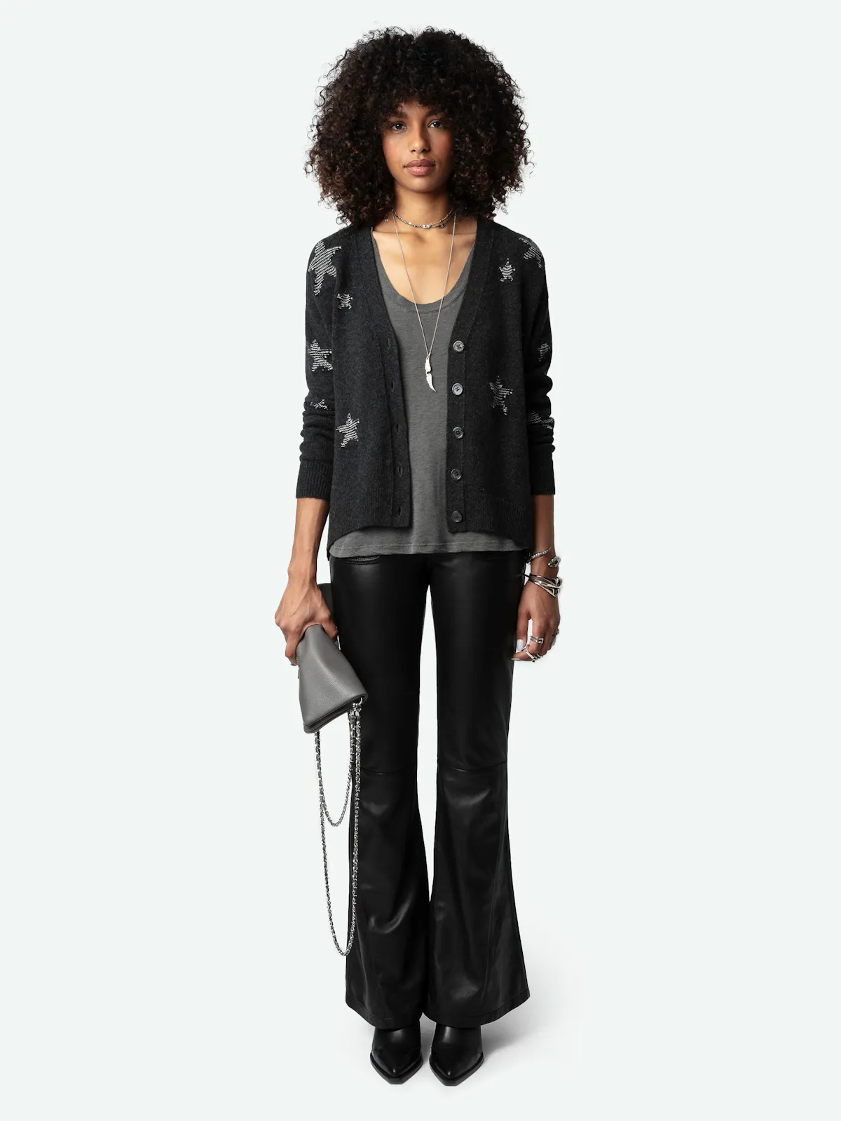 Cardigan Mirka Stars 100% Cachemire