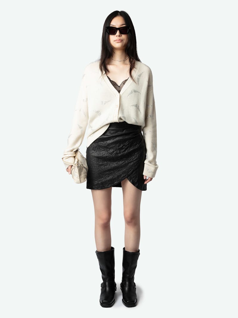 Cardigan Mirka Wings Strass 100% Cachemire