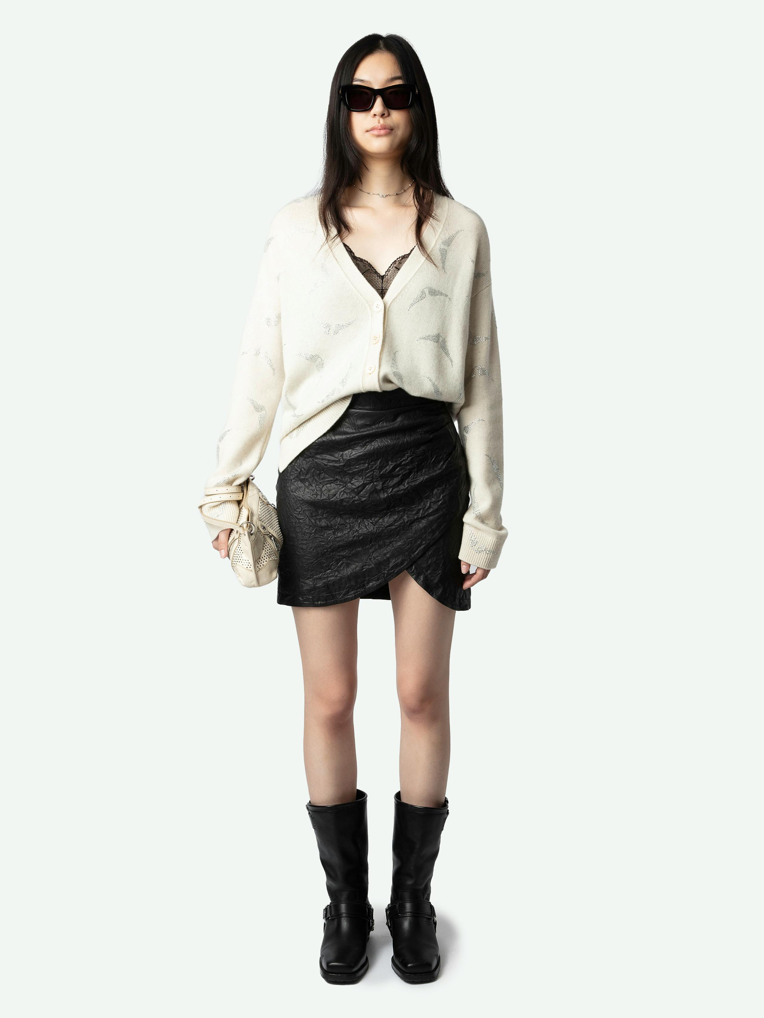 Cardigan Mirka Wings Strass 100% Cachemire 1