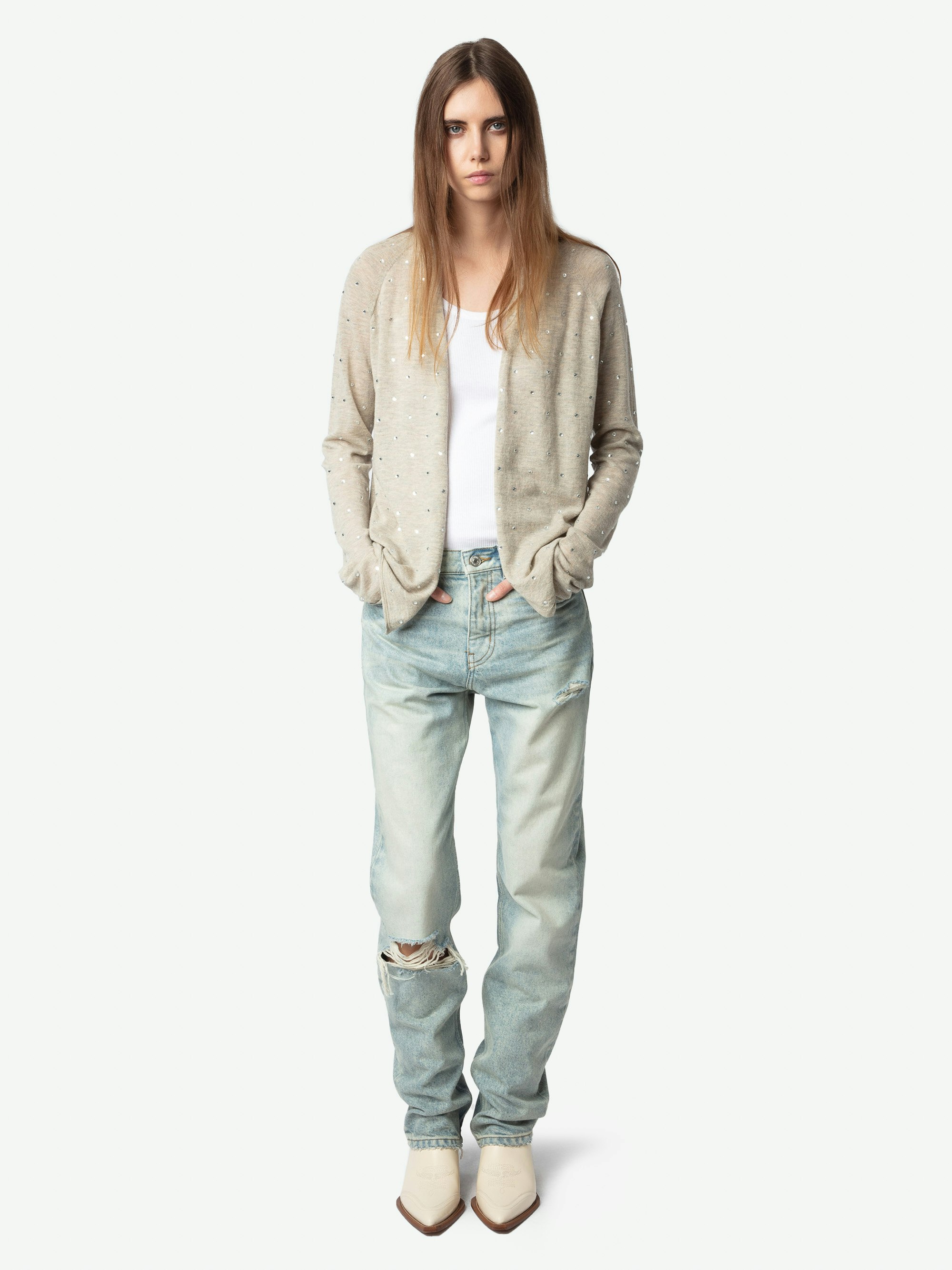 Daffy Cardigan 100% Cashmere 3