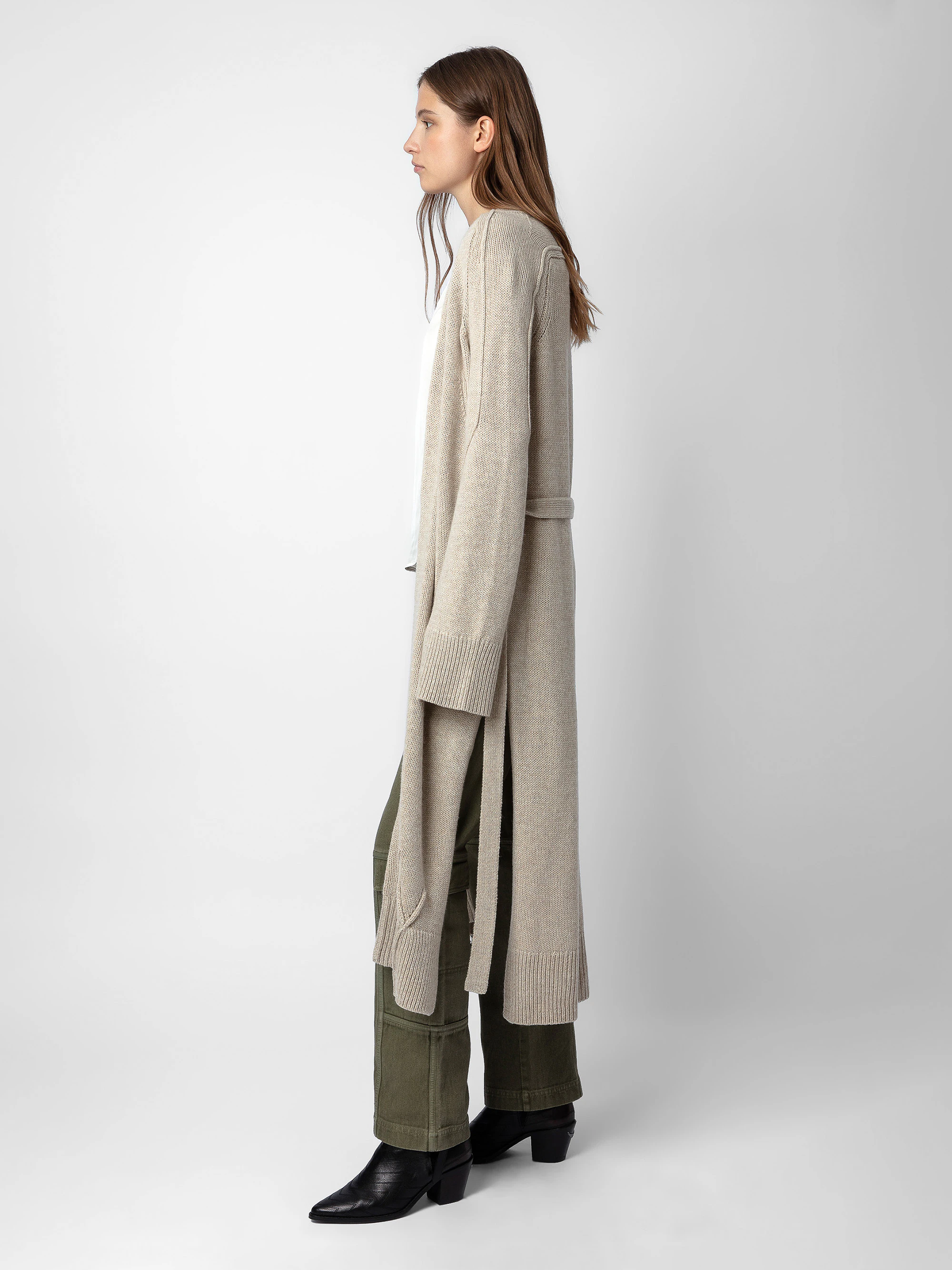 Salome cardigan coat beige women | Zadig&Voltaire