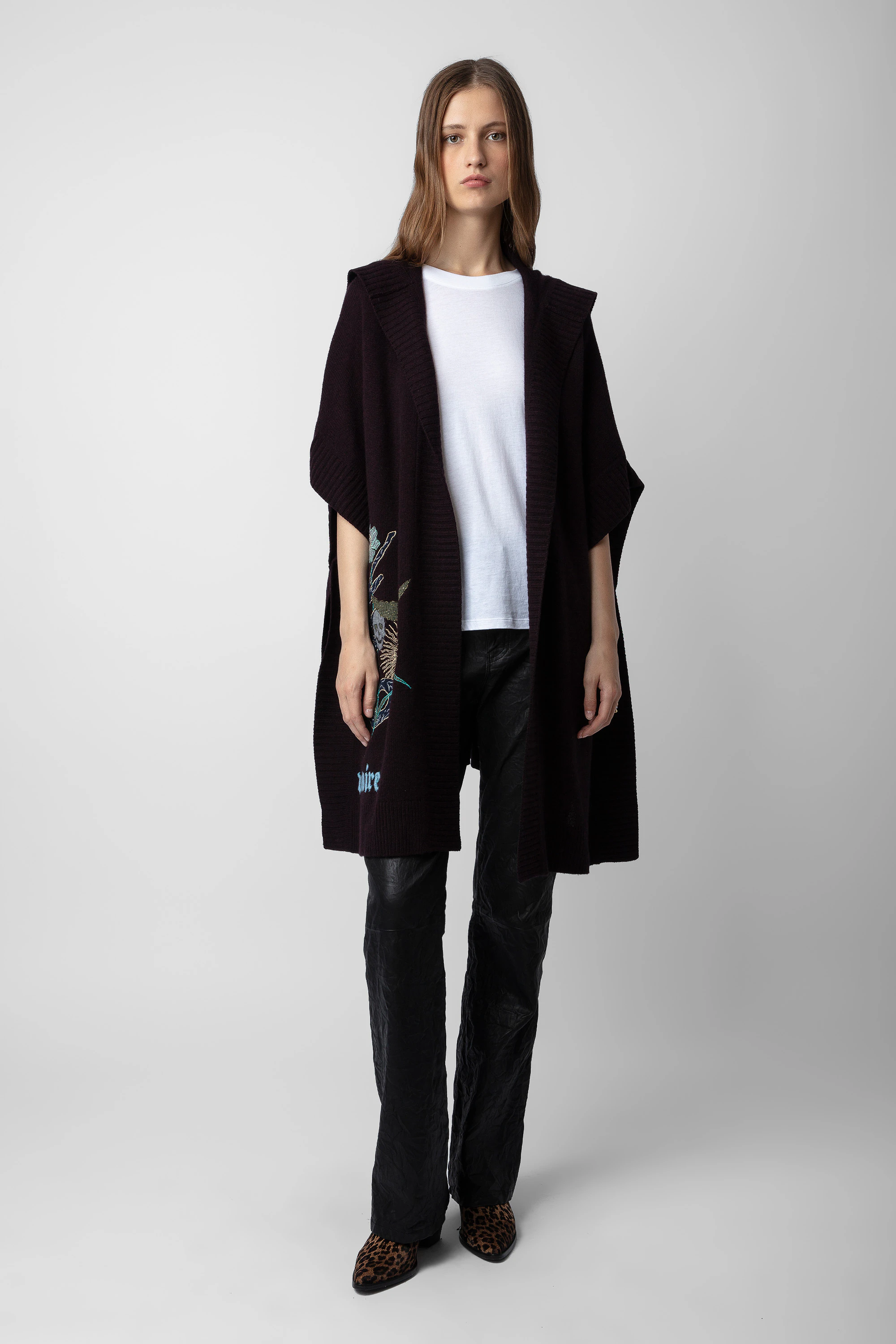 Inna Cashmere Cardigan coat brown women | Zadig&Voltaire
