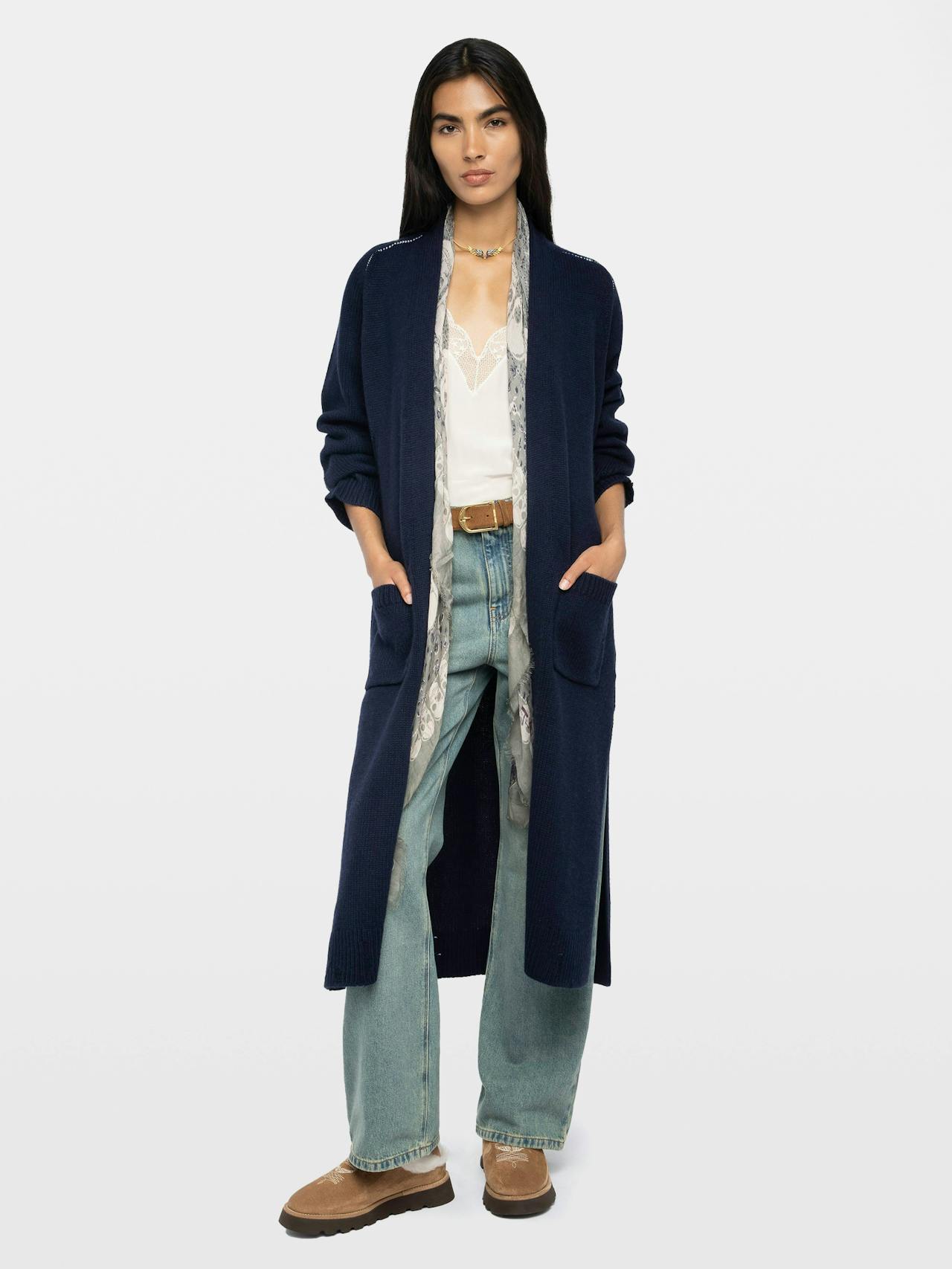 Salonny Skull Cashmere Cardigan