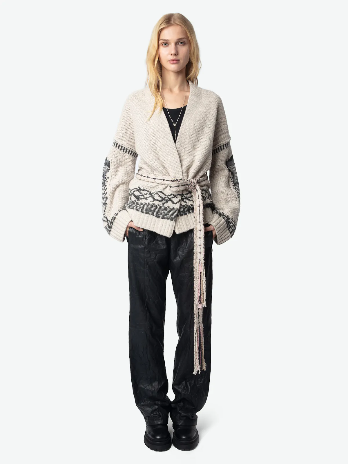 Aspen Belted Sweater Coat