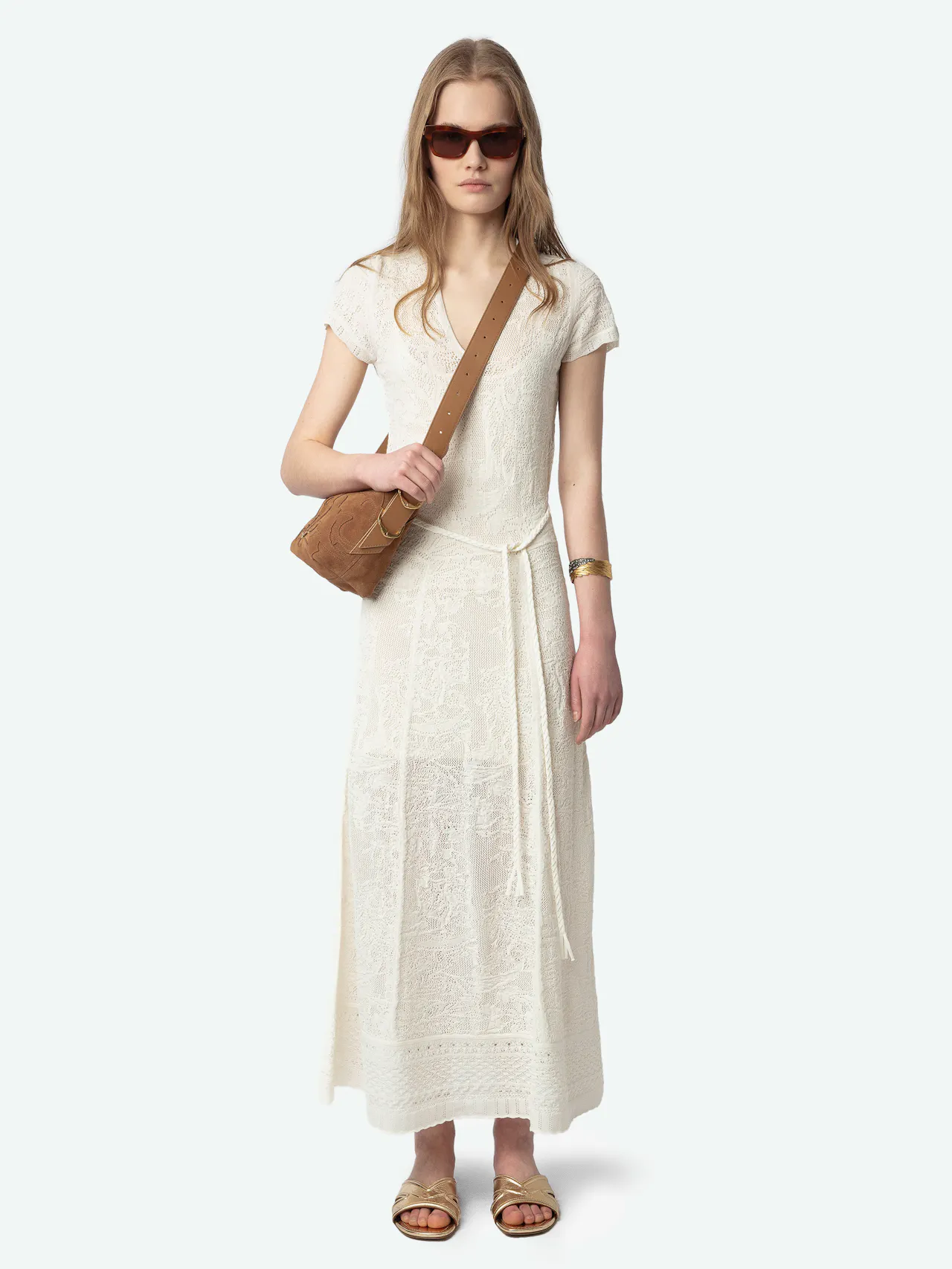 Melody Pointelle Knit Dress 1