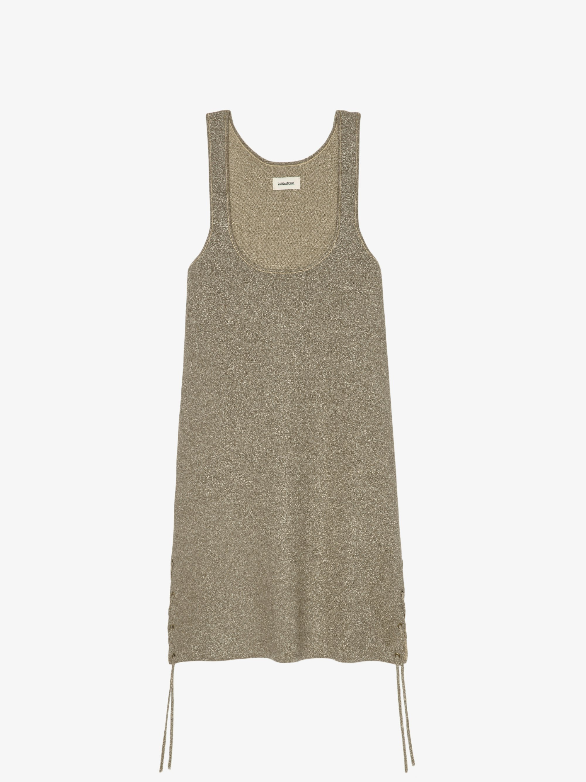 Daby Gold Metallic Mini Dress