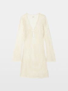 Ranyra White Crochet Mini Dress