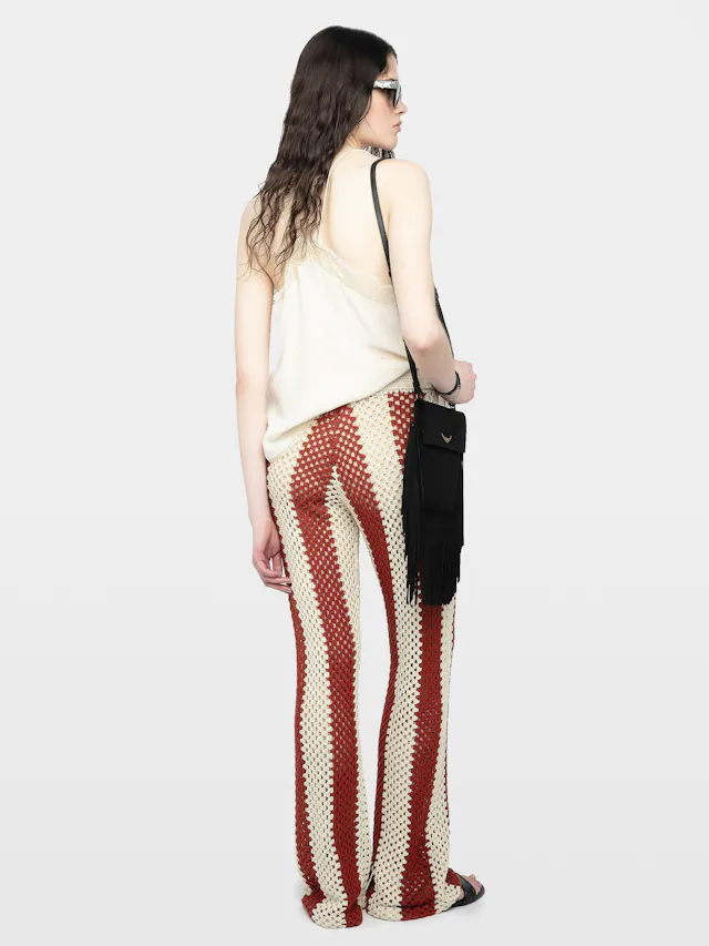 Pia White Crochet Pants