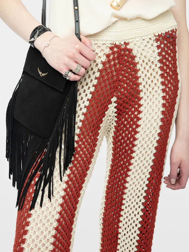 Pia White Crochet Pants