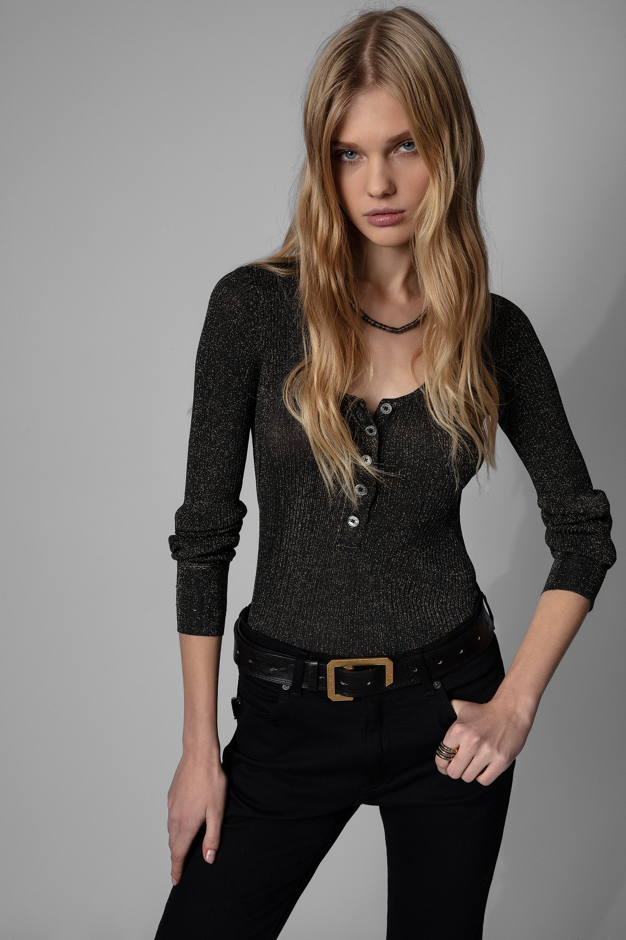 Mila Shiny Sweater thumbnail 1