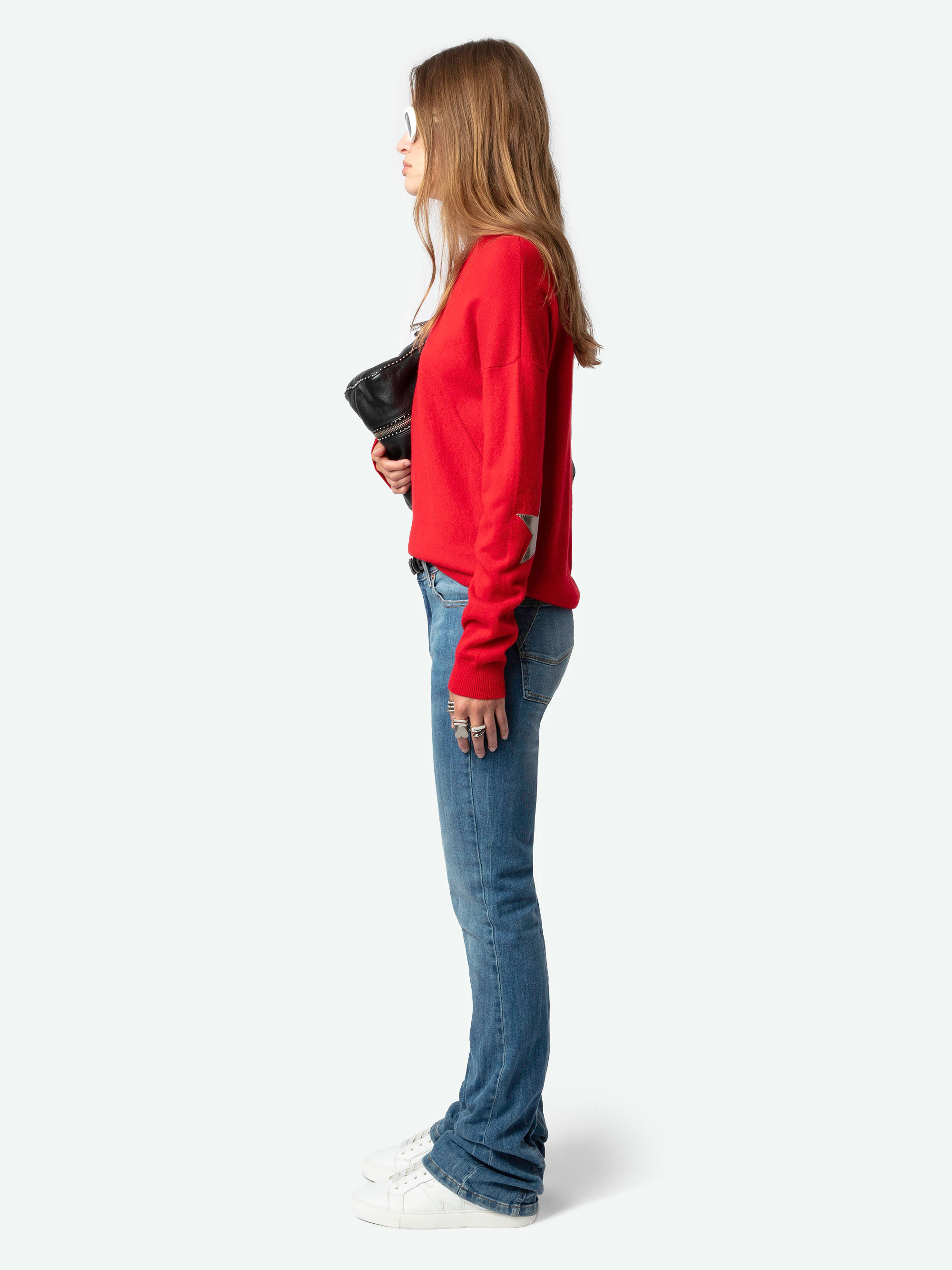 Cici Patch Cashmere Sweater sweater red women | Zadig&Voltaire