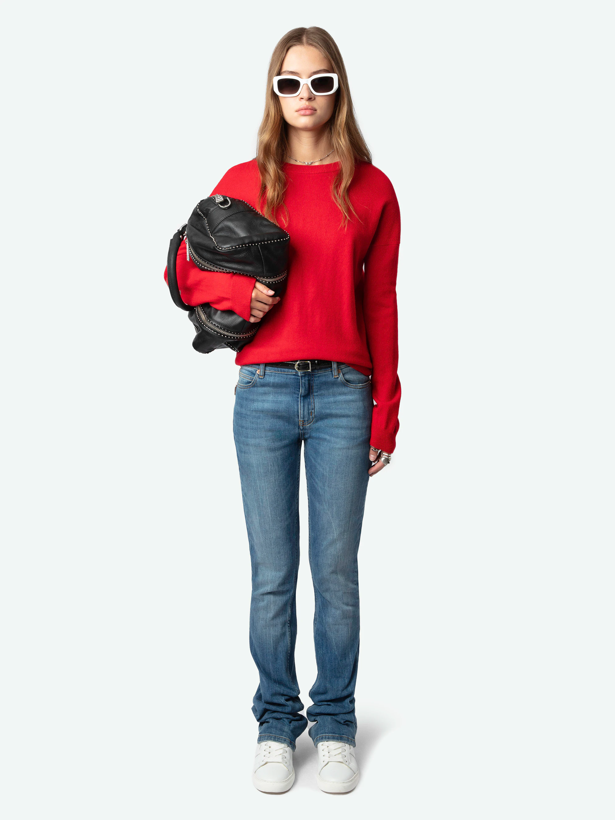 Cici Patch Cashmere Sweater sweater red women | Zadig&Voltaire