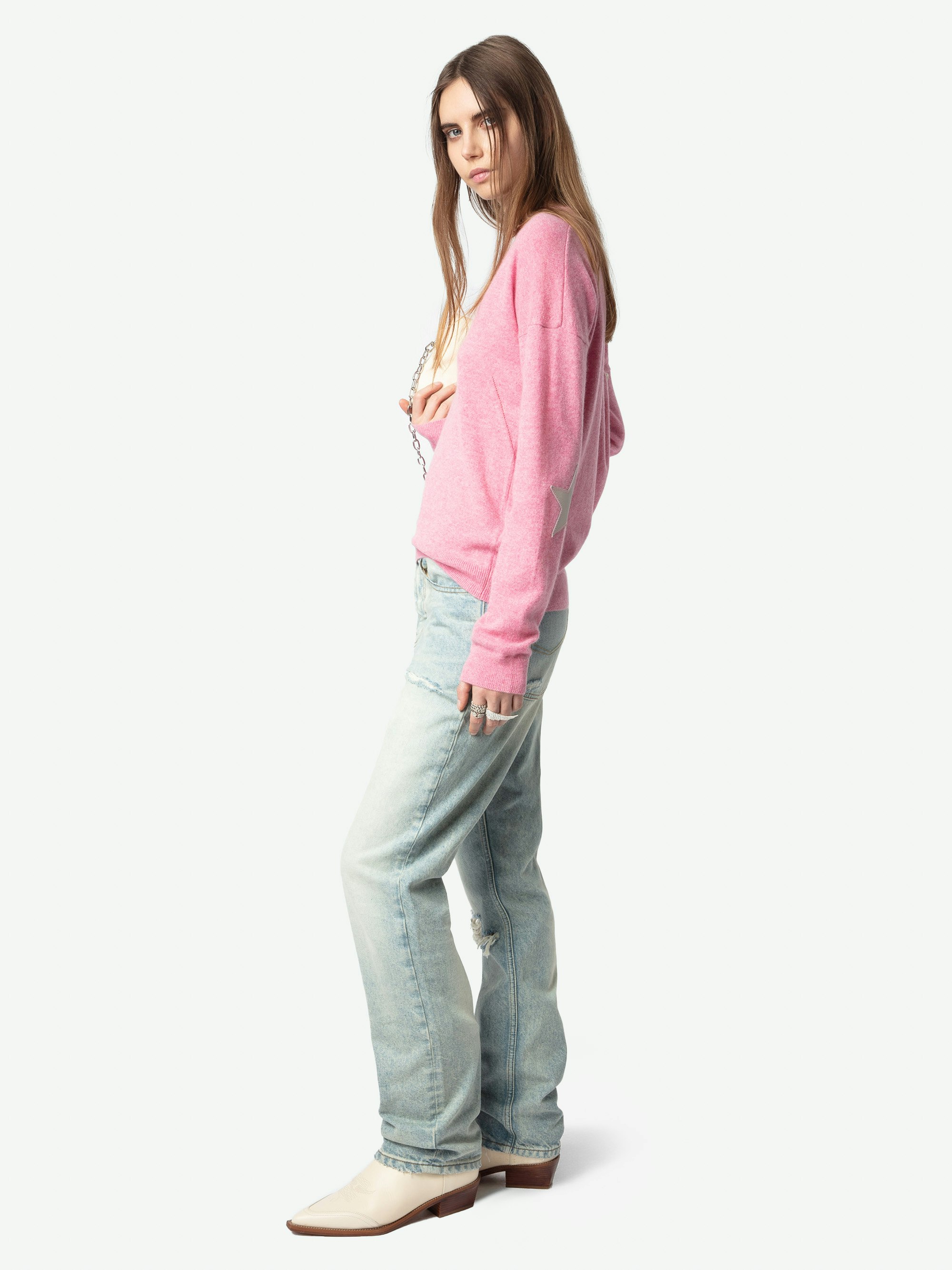 Vivi Patch Cashmere Sweater 4