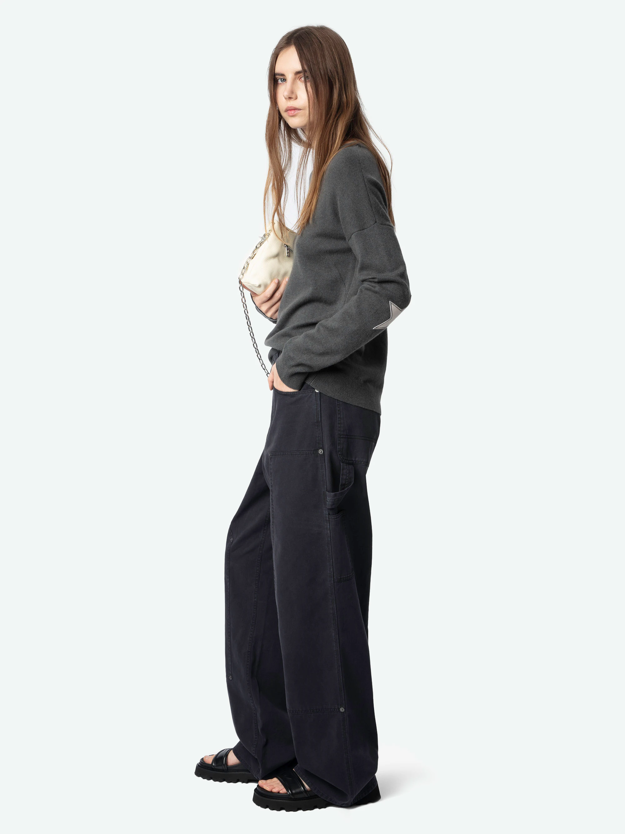 Cici Patch Cashmere Sweater thumbnail 3