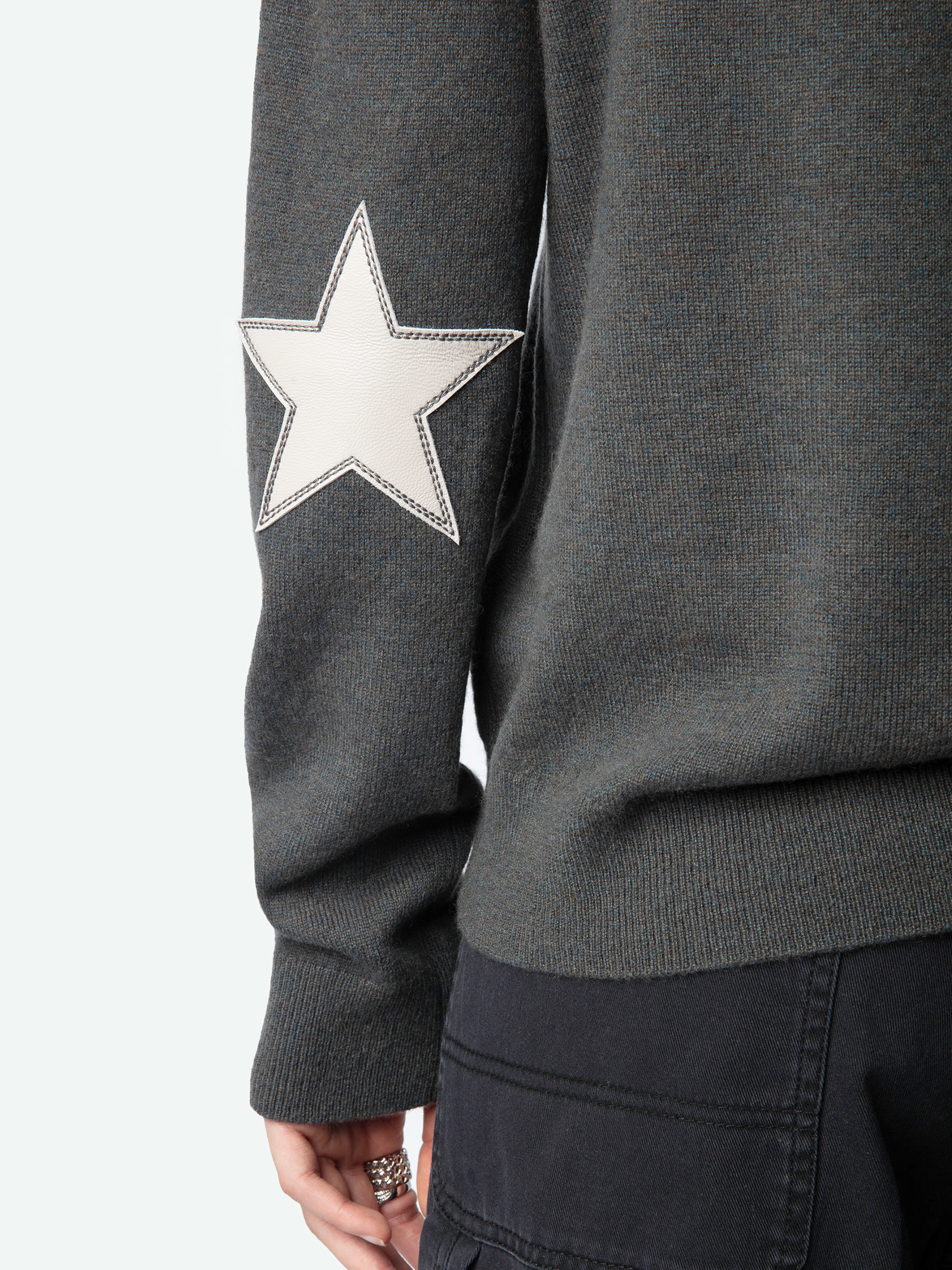 Cici Patch Cashmere Sweater thumbnail 4