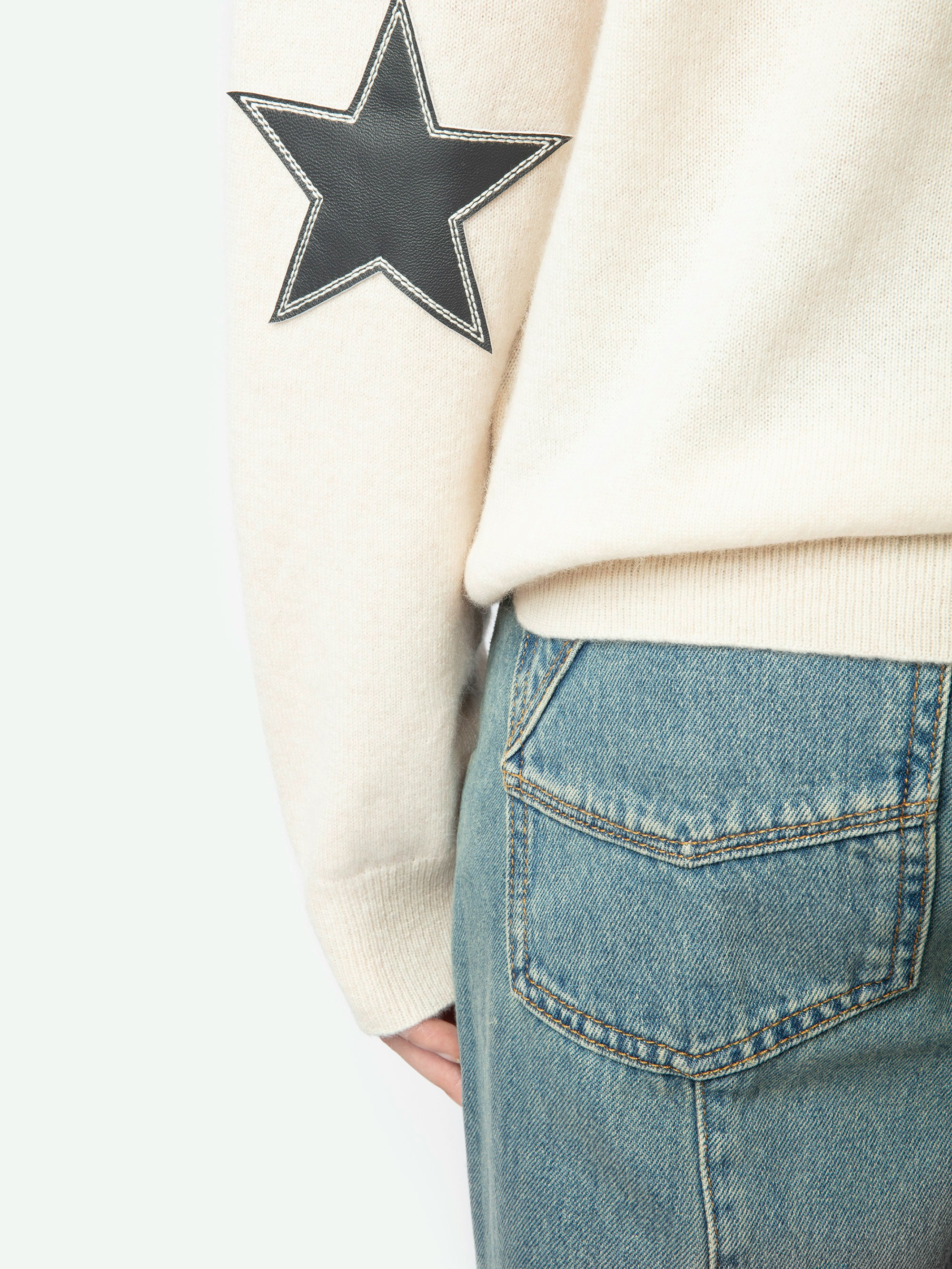 Cici Patch Cashmere Sweater 6