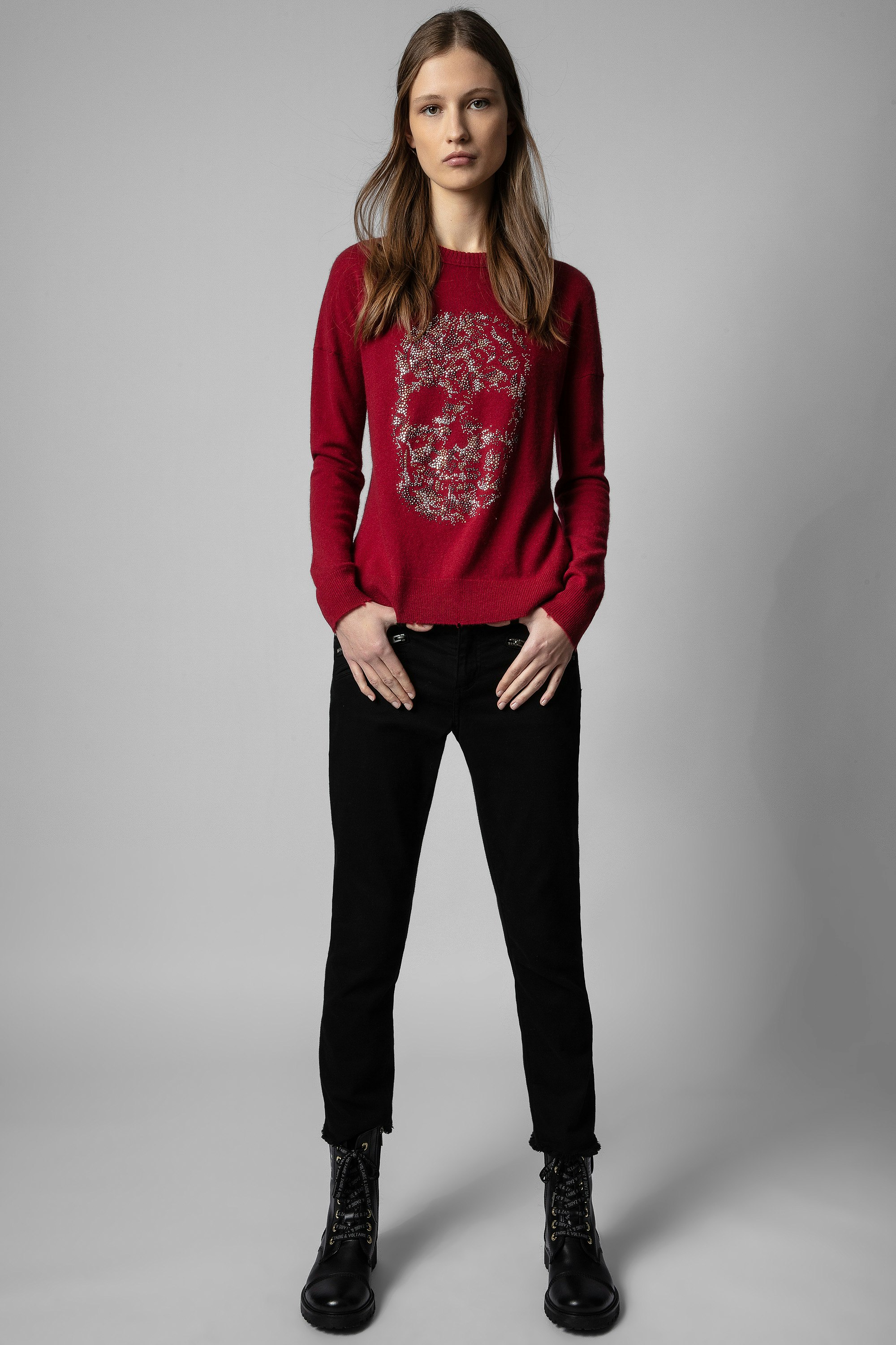 Gaby Skull Strass Sweater 2