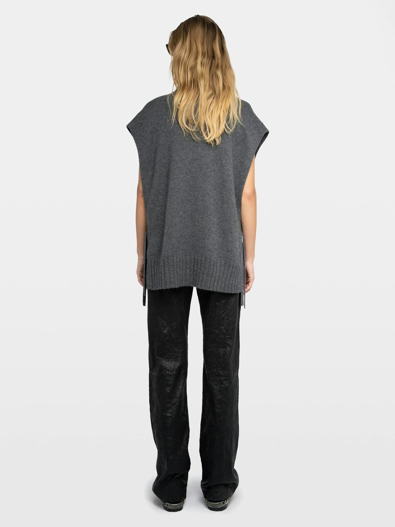 Maddy Sleeveless V Neck Sweater