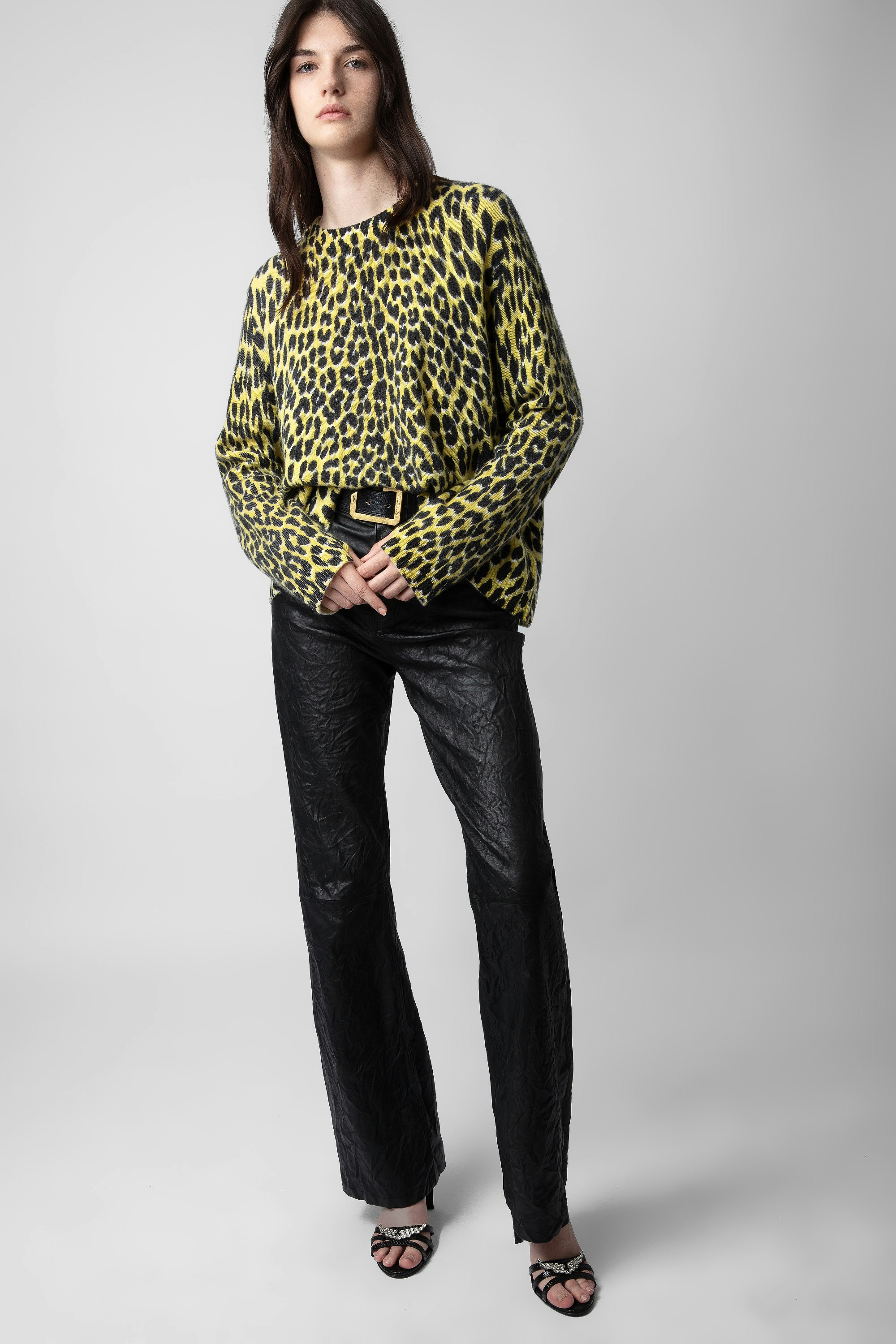 Markus Leopard Cashmere Sweater